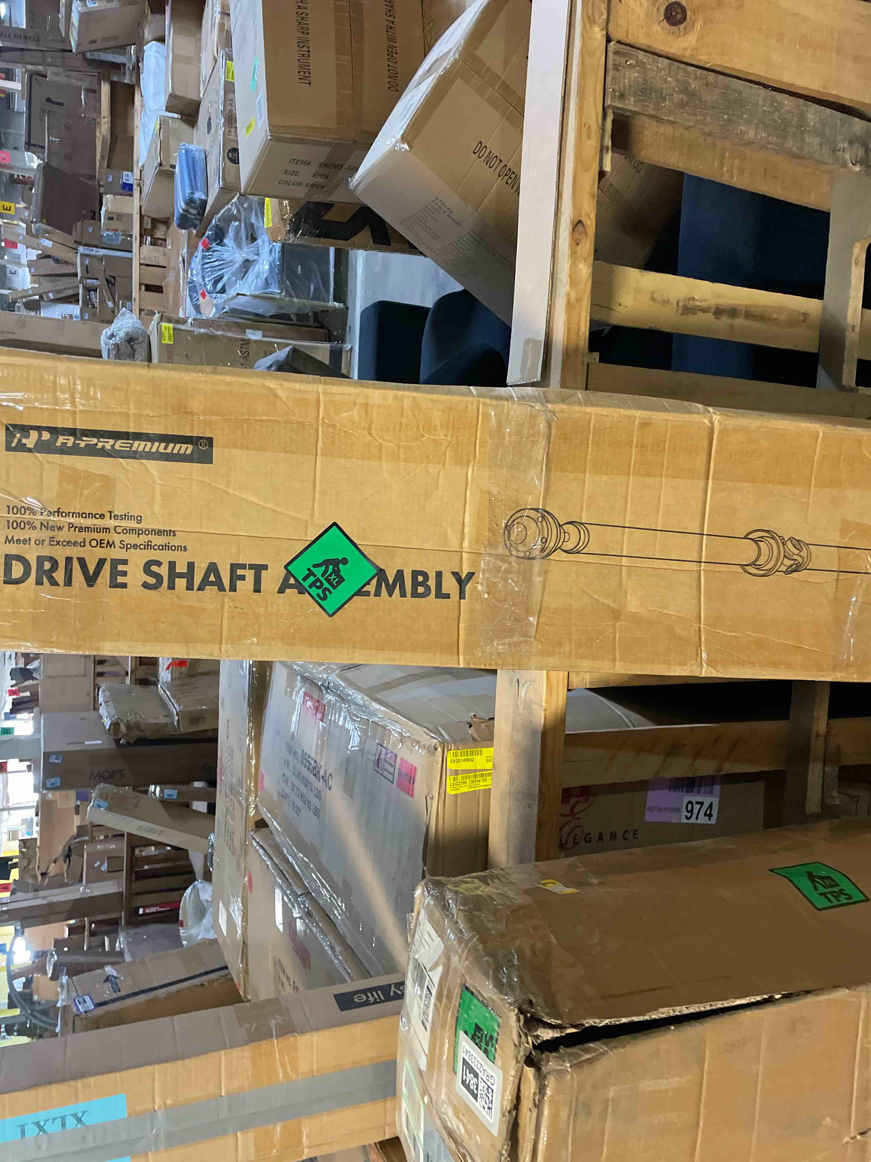 Condition photo showing As Is for 16.5" Front Drive Shaft Propeller Shaft Driveshaft Assembly fits for Jeep Liberty 2002 2003 2004 2005 2006 2007 2.4L 3.7L Base Sport Limited 4WD Automatic Transmission for 52111594AA 52111596AA (used)