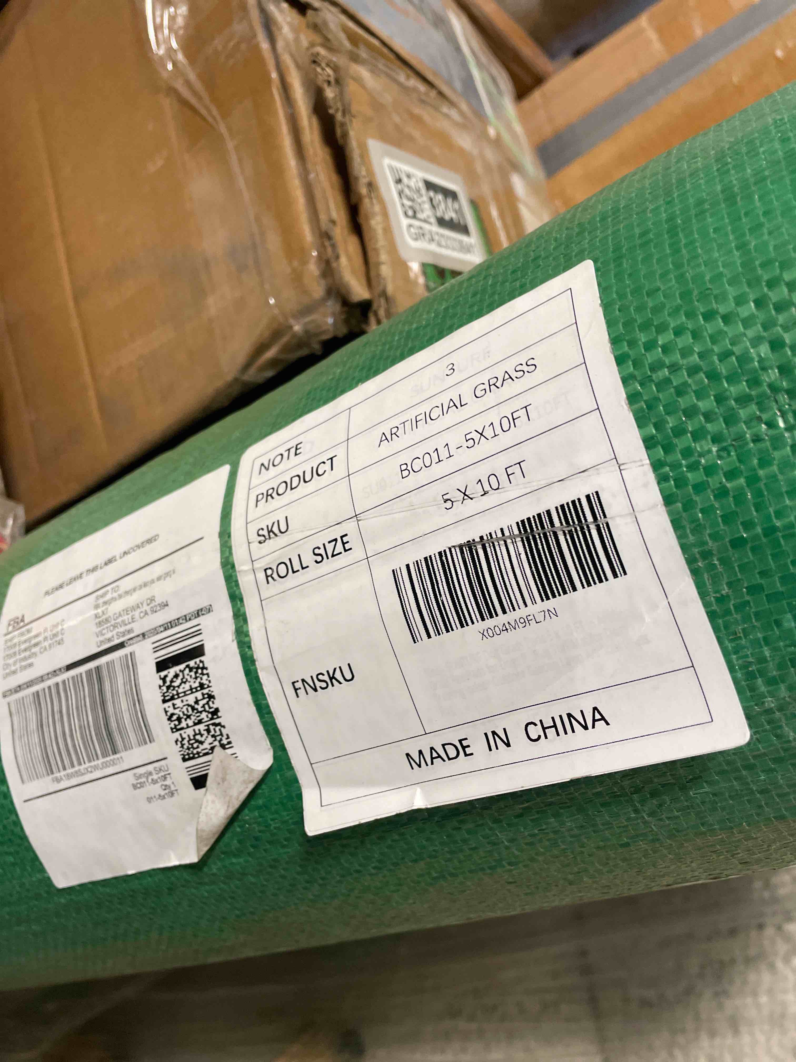 Condition photo showing New/Like New for 1.38" Artificial Grass Turf 5 x 10 FT, Indoor Outdoor Garden Lawn Landscape Patio Turf Grass Rug, Dog Grass Turf Pads Mat, Thick Fake Faux Turf, Dog Pets Grass Mats for Puppy Training