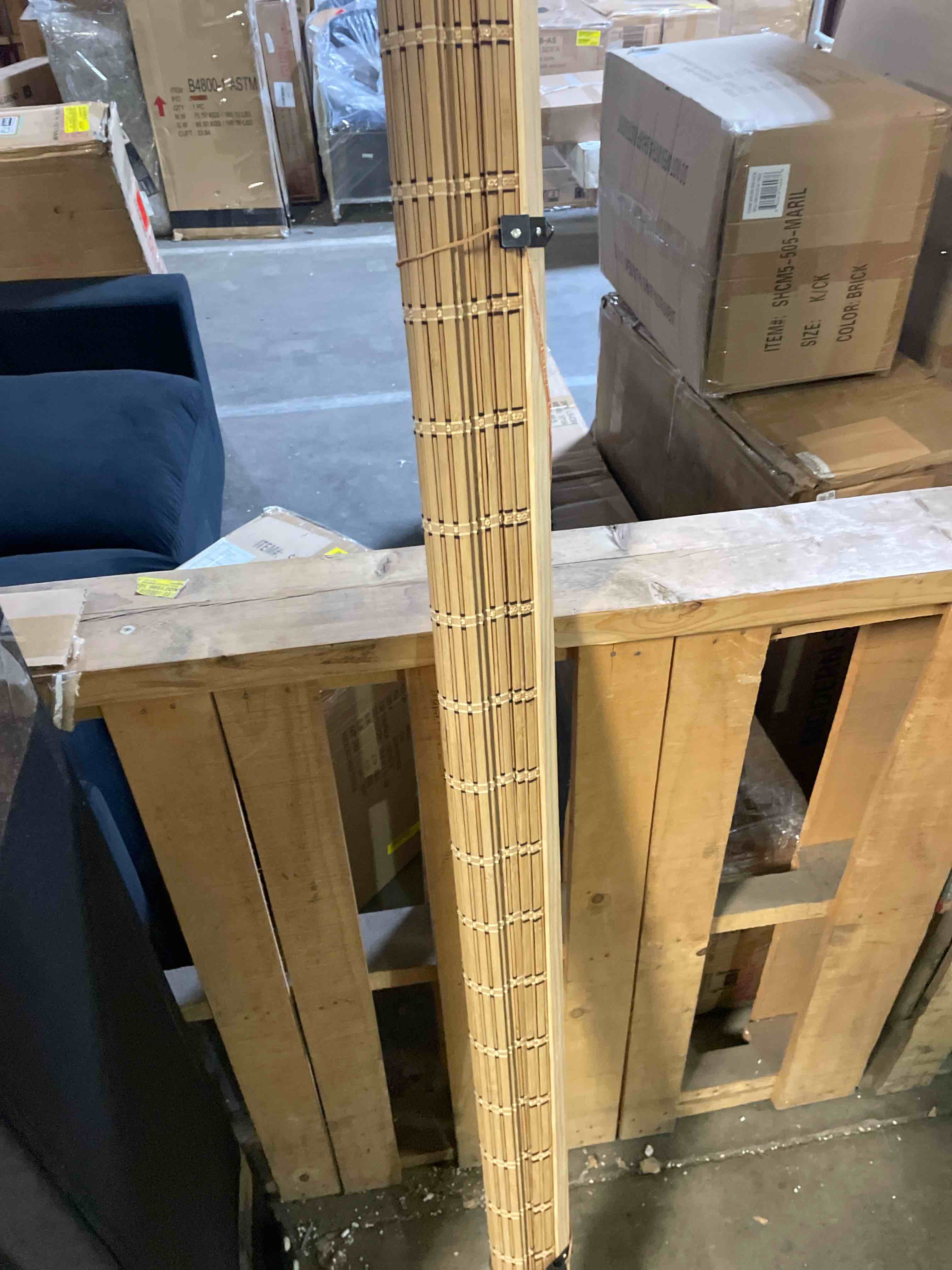 Condition photo showing Good Condition for Bamboo Blinds for Interior Windows, Custom Bamboo Shades for Indoor Windows, Roller Shades for Indoor Window and Outdoor Patio, Easy to Install for Decks, Porches, Backyards