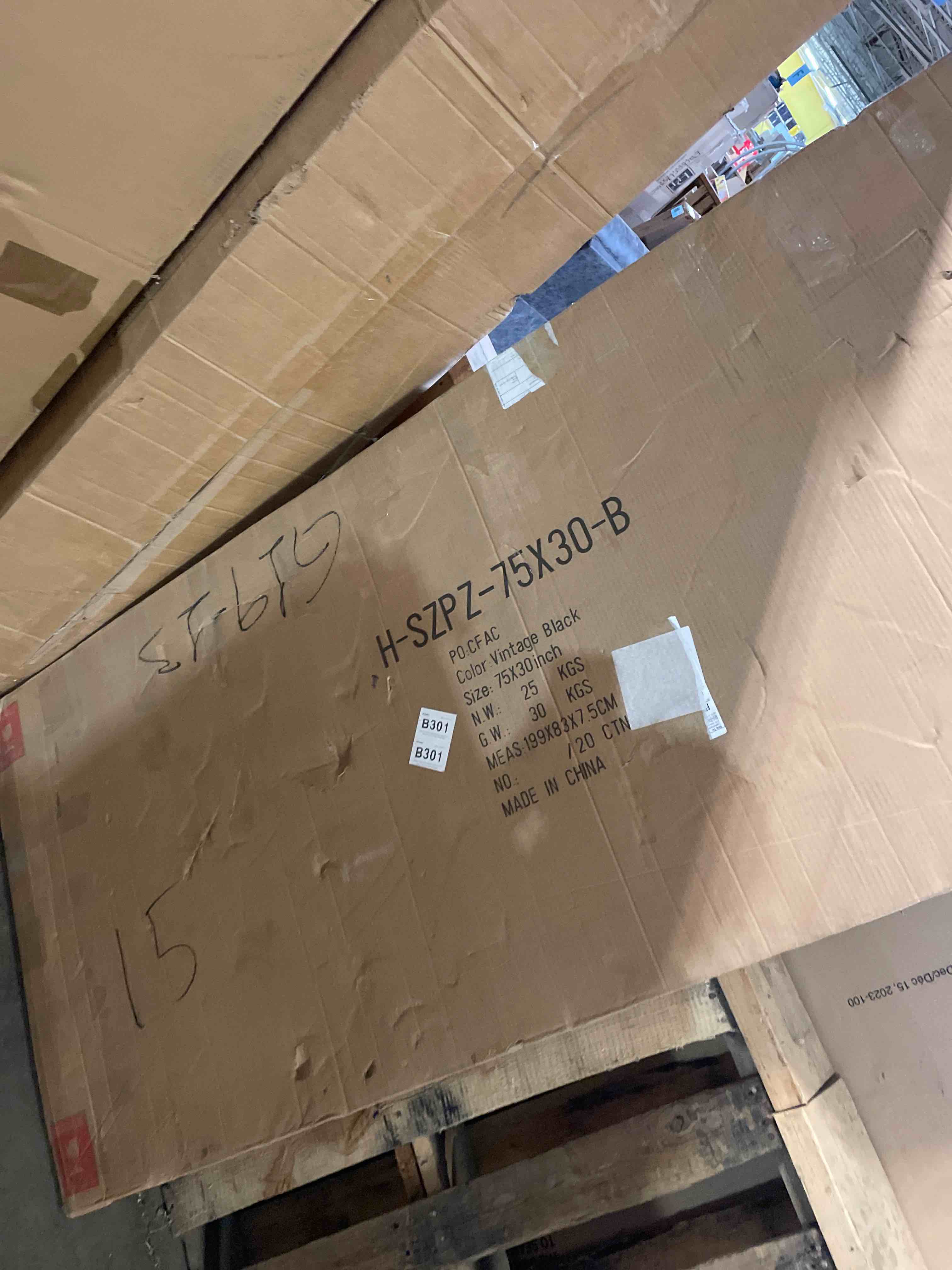 Condition photo showing New/Like New for Antique Black Floor Mirror, 75"x30" Vintage Full Length Mirror with Ornate Metal Black Brush Gold Frame,Baroque Full Body Mirror for Bedroom/Living Room/Cloakroom