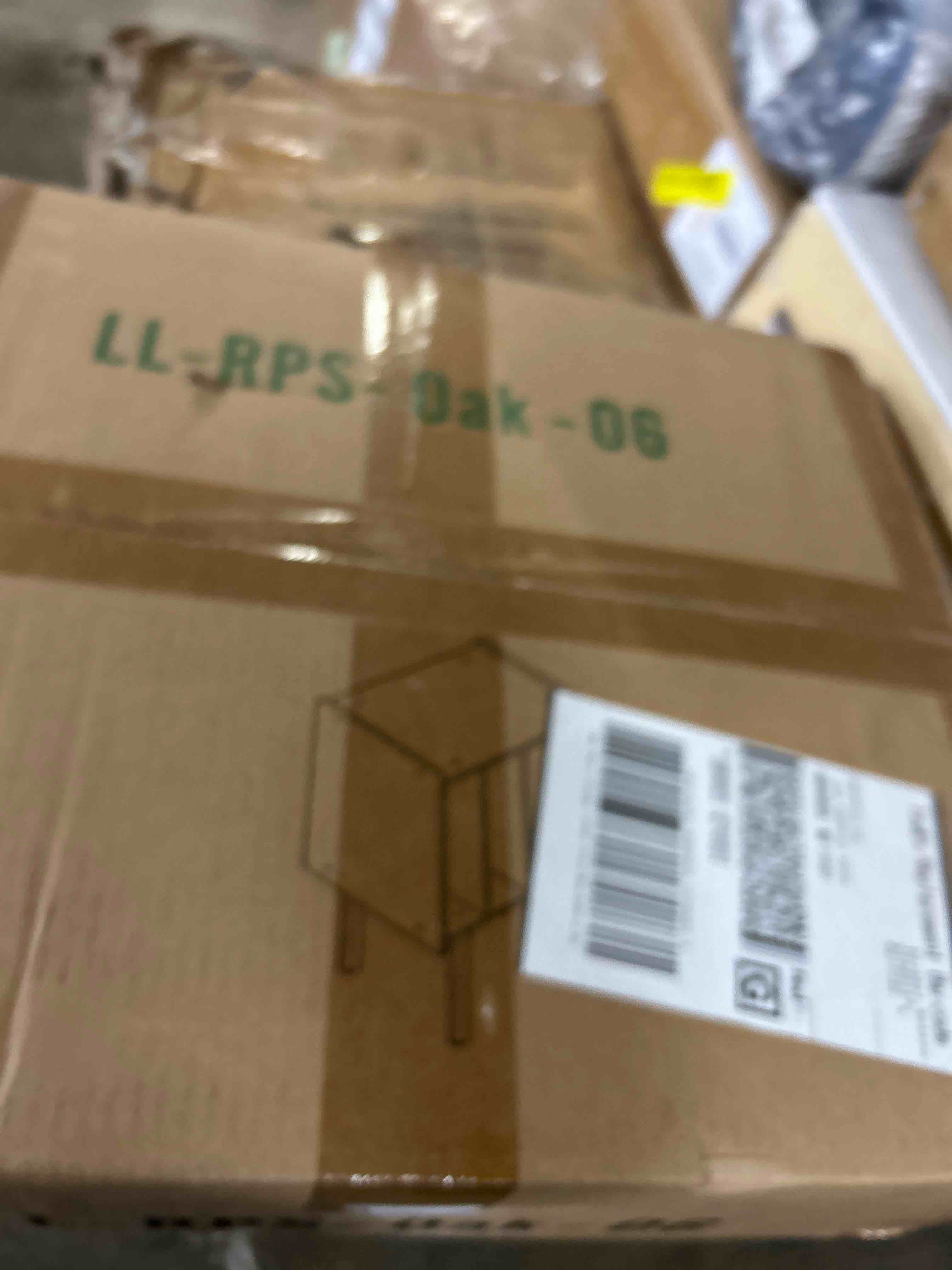 Condition photo showing New/Like New for LELELINKY Record Player Stand,Vinyl Record Storage Table with 4 Cabinet Up to 100 Albums,Mid-Century Modern Turntable Stand with Wood Legs,Oak Grey Vinyl Holder Display Shelf for Bedroom Living Room