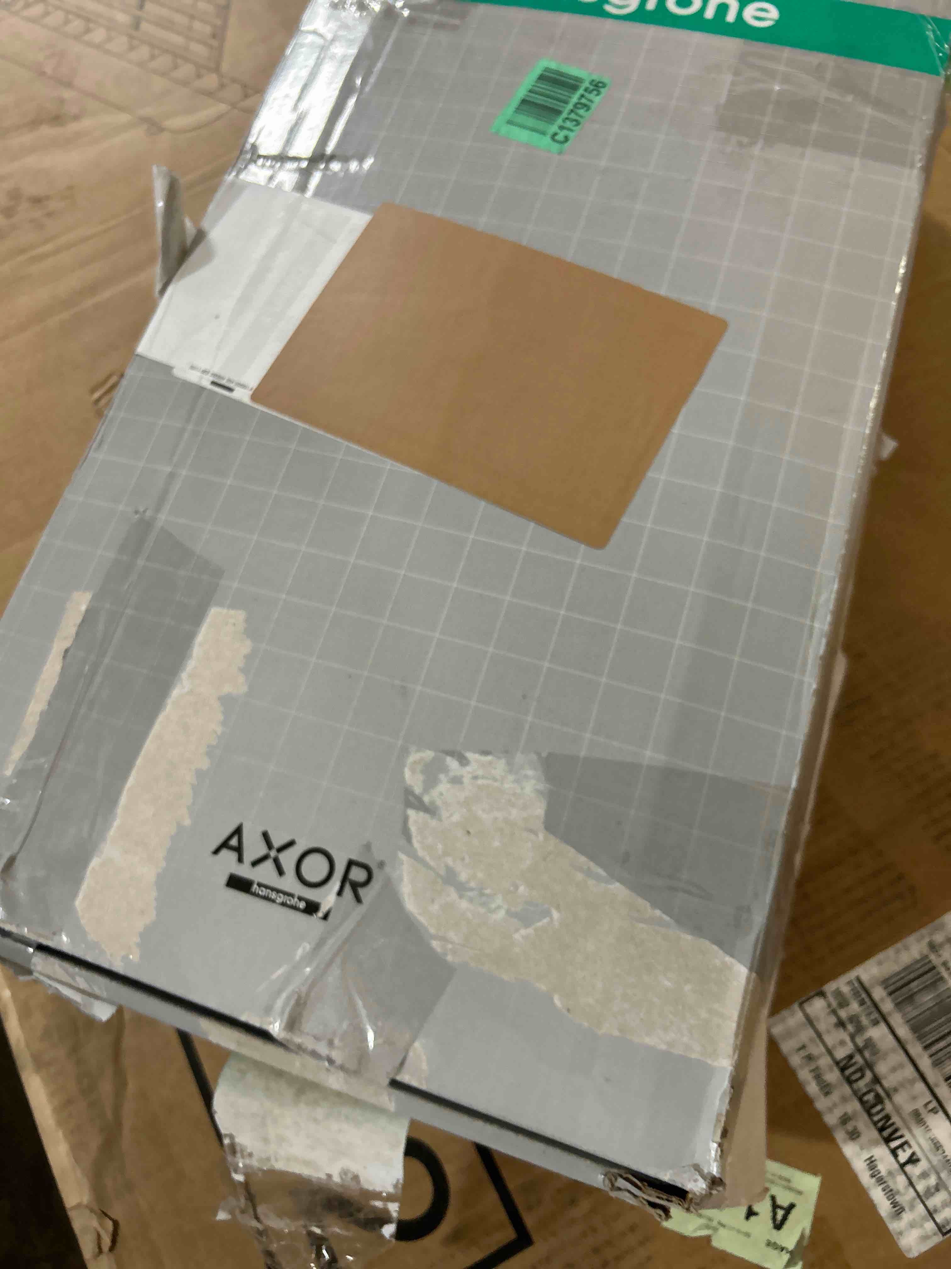 Condition photo showing As Is for hansgrohe Talis N Gold High Arc Kitchen Faucet, Kitchen Faucets with Pull Down Sprayer, Faucet for Kitchen Sink, Magnetic Docking Spray Head, Brushed Gold Optic (Open box )