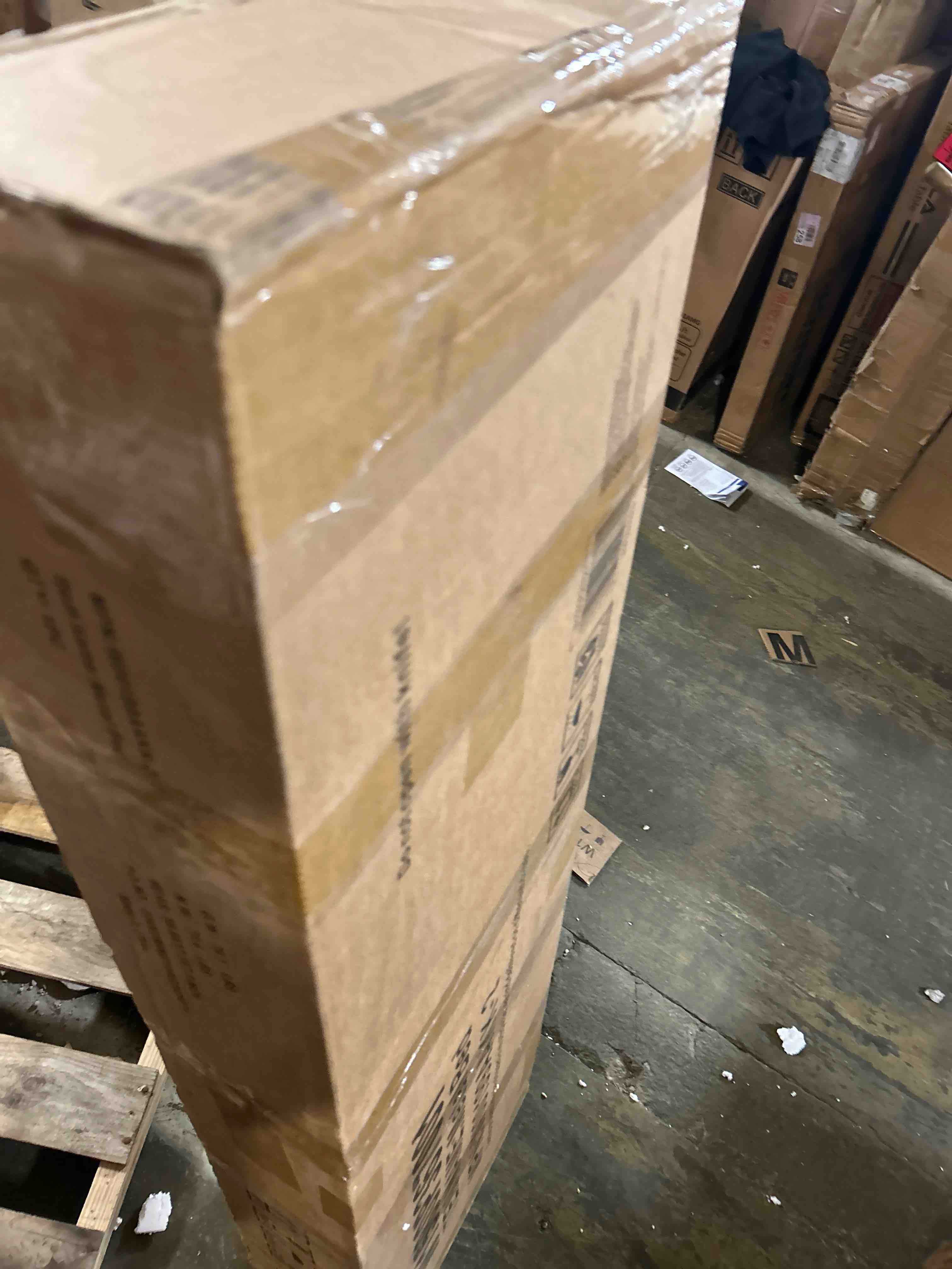 Condition photo showing As Is for Twin Size Murphy Bed with Shelf, Foldable Wall-Mounted Space-Saving Bed(Box 2 Only)