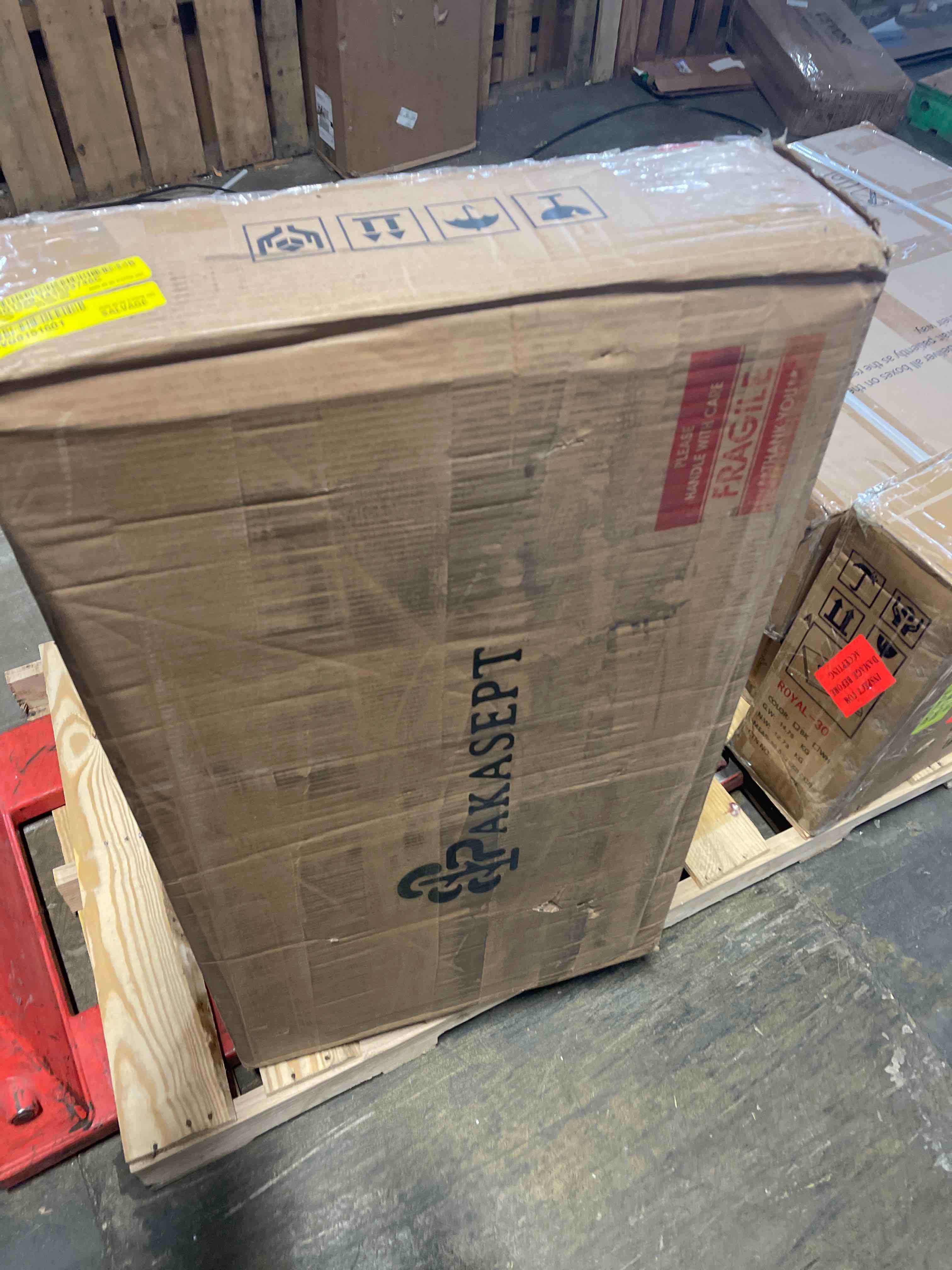 Condition photo showing New/Like New for 53.1" Coffee Bar Cabinet With Fridge Space