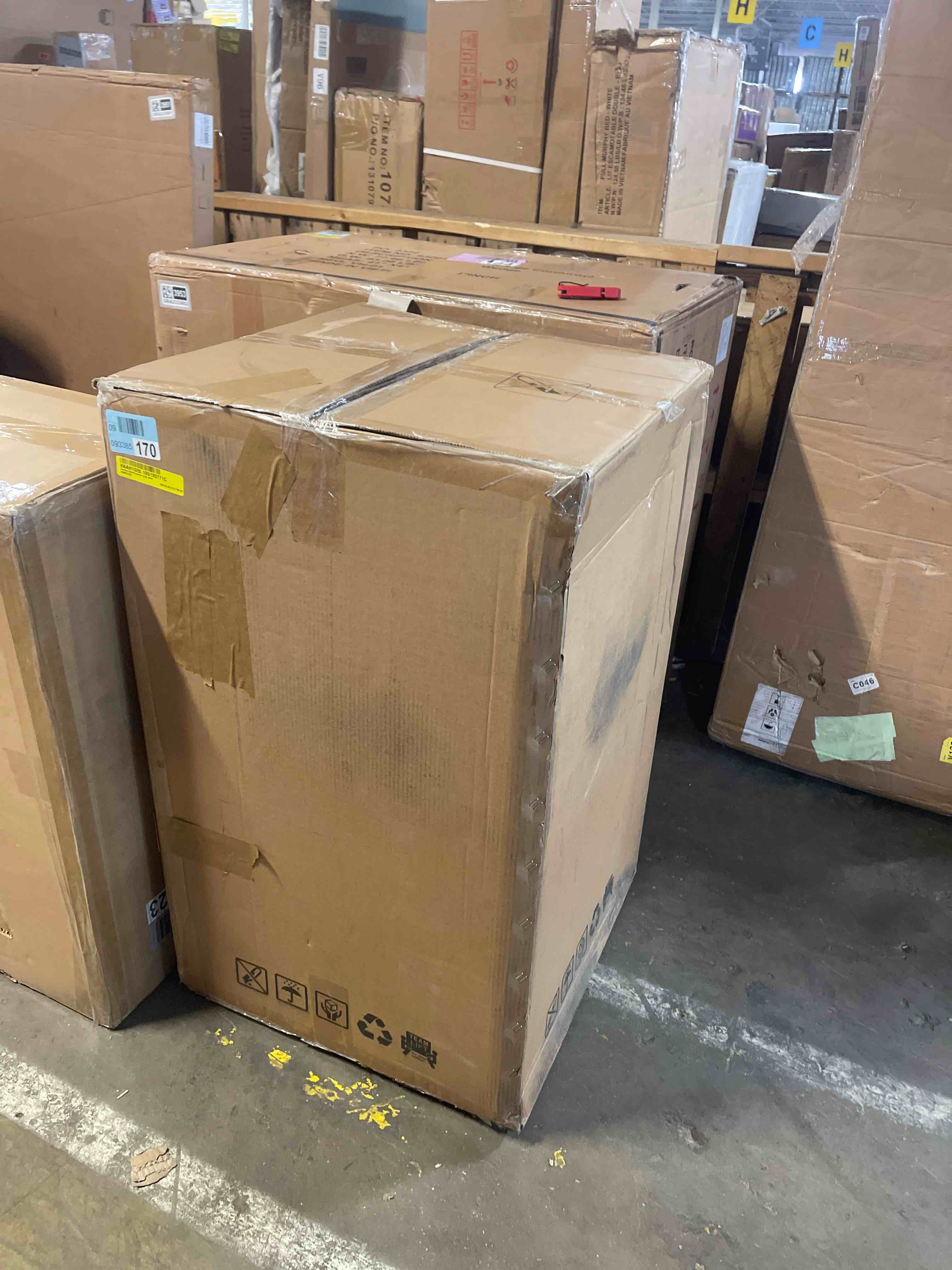 Condition photo showing New/Like New for Caraline Leather Swivel Stool