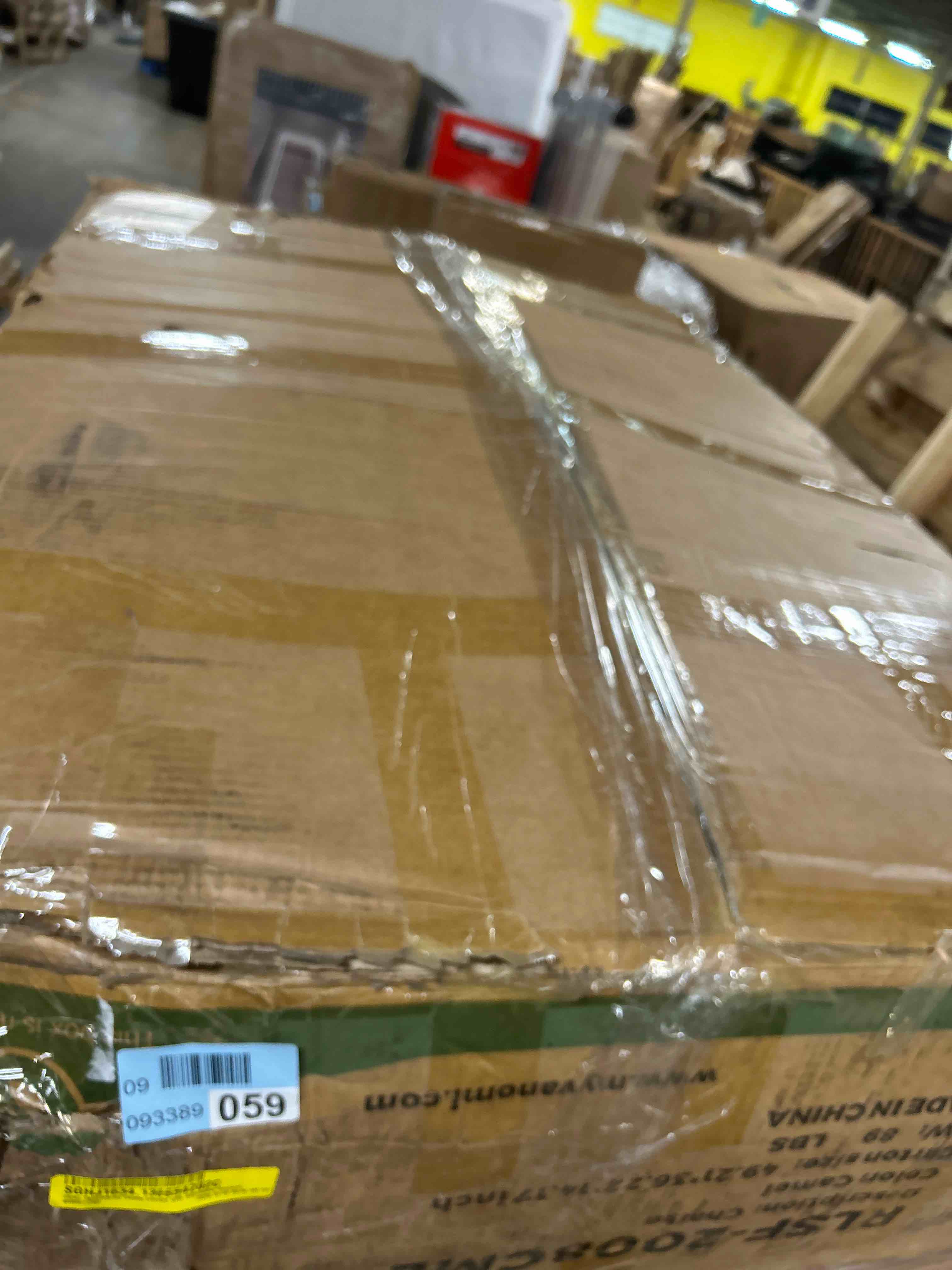 Condition photo showing Good Condition for Jazier Upholstered Chaise Lounge with Adjustable Backrest(Box has been opened)