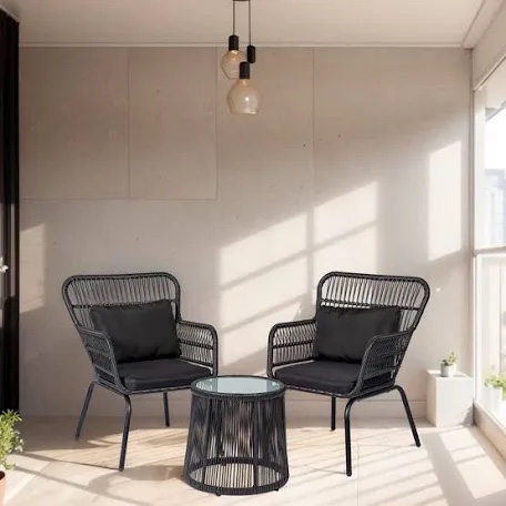 Dawna 2 Person Patio Conversation Sets with Cushions(Incomplete)