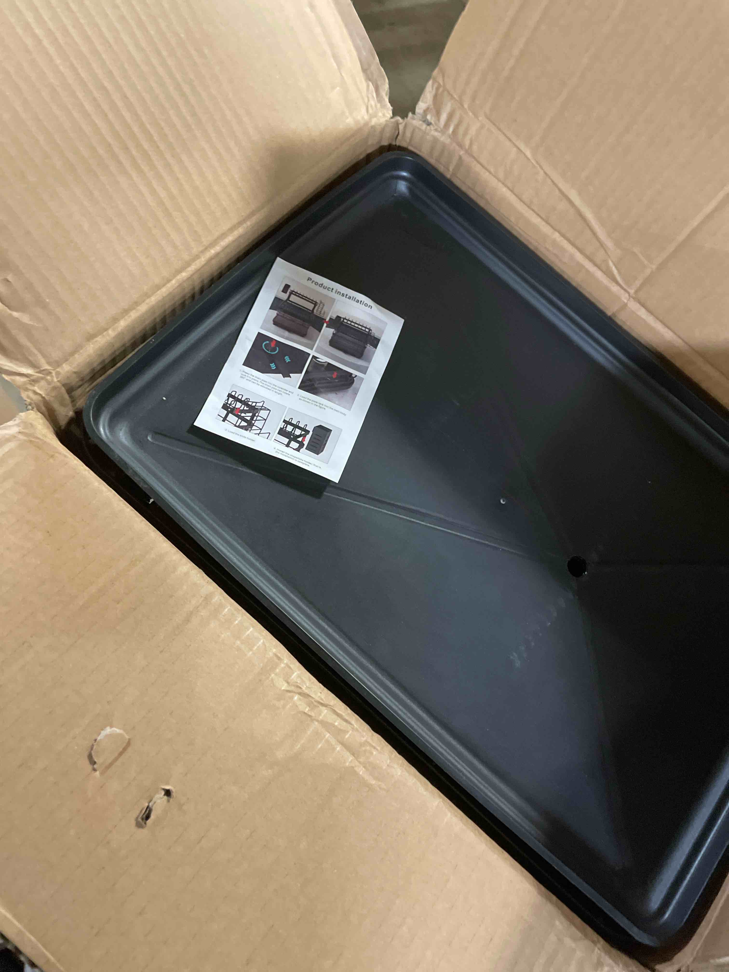 Condition photo showing New/Like New for LIYI Dish Drying Rack,Large Dish Rack for Kitchen Counter,2-Tier Dish Racks with draining Tray,Detachable Capacity Dish Drainer Organizer,Black 2-tier-black Metal