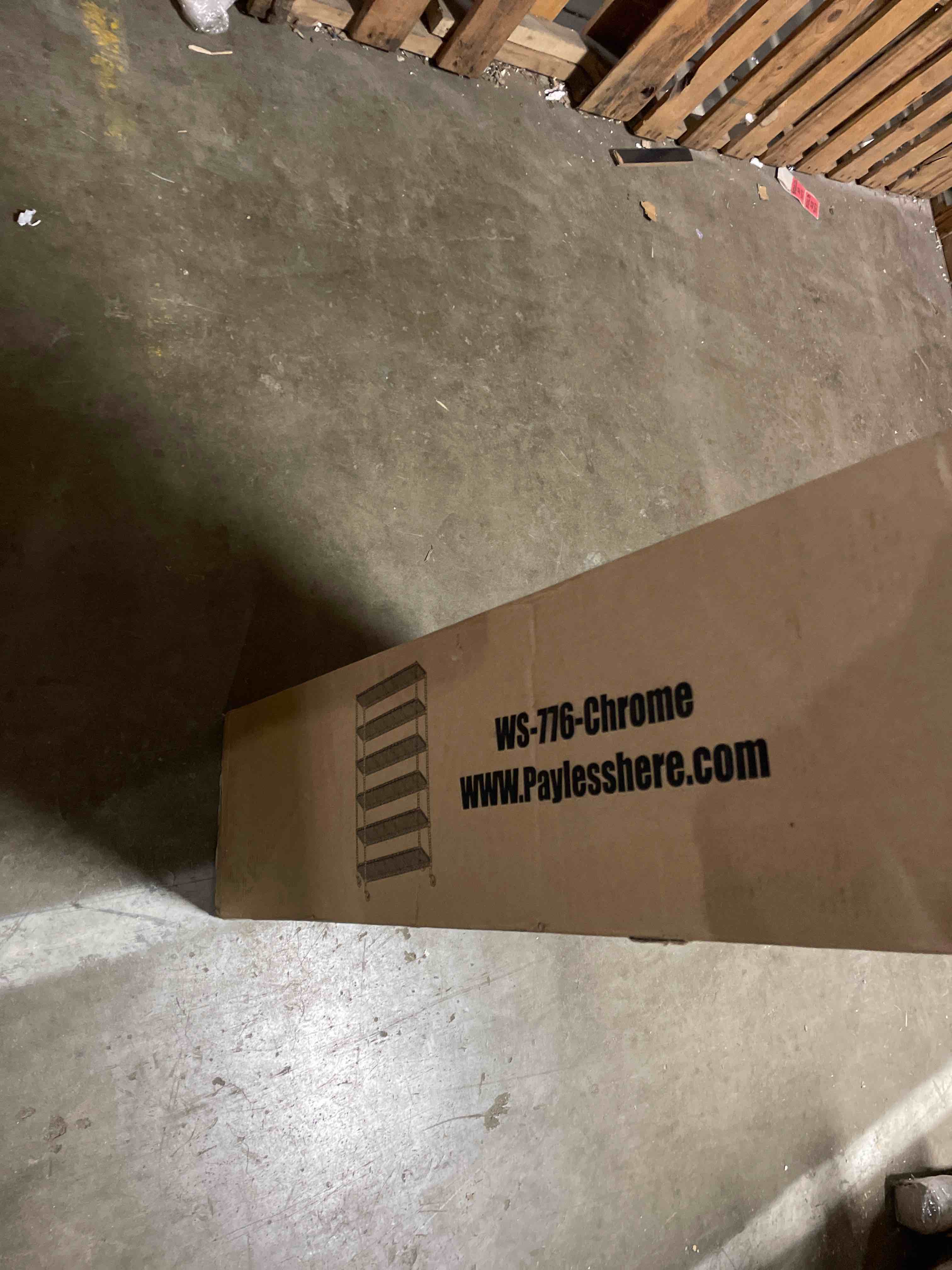 Condition photo showing As Is for Storage Shelves 2100Lbs Capacity, 6-Shelf on Casters 48" L×18" W×82" H Commercial Wire Shelving Unit Adjustable Layer Metal Rack Strong Steel for Restaurant Garage Pantry Kitchen,Black (used) 