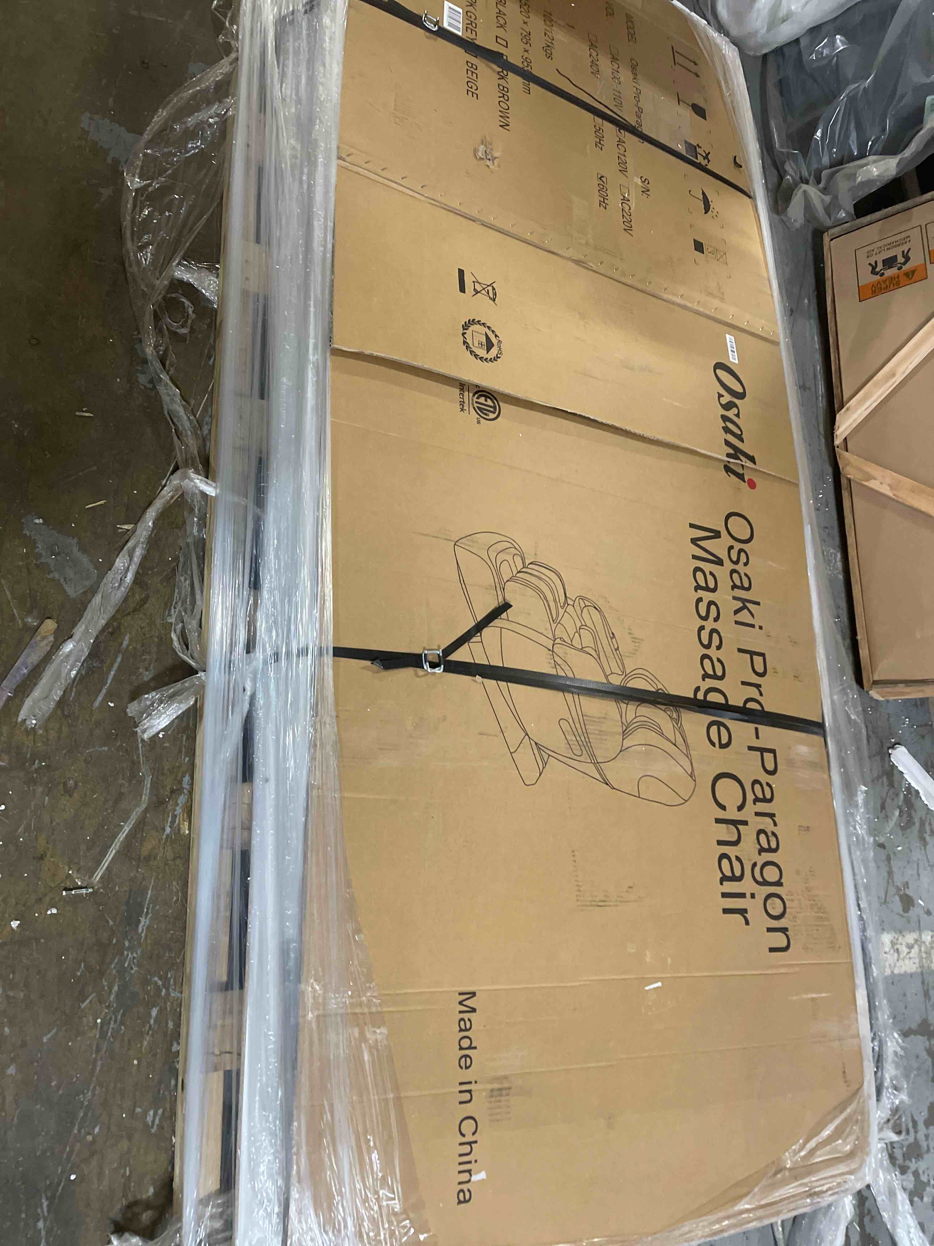 Condition photo showing As Is for Osaki 4D Maestro Recliner
