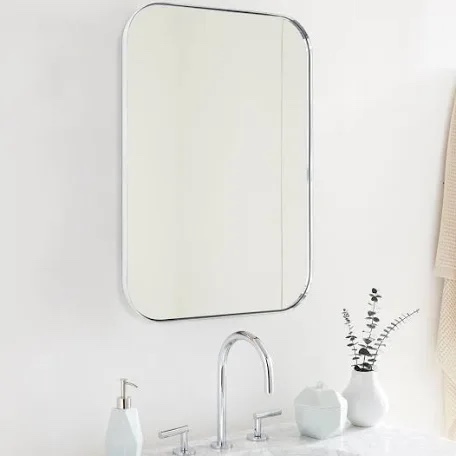 josilyn mid-century modern chic metal rounded wall mirrors