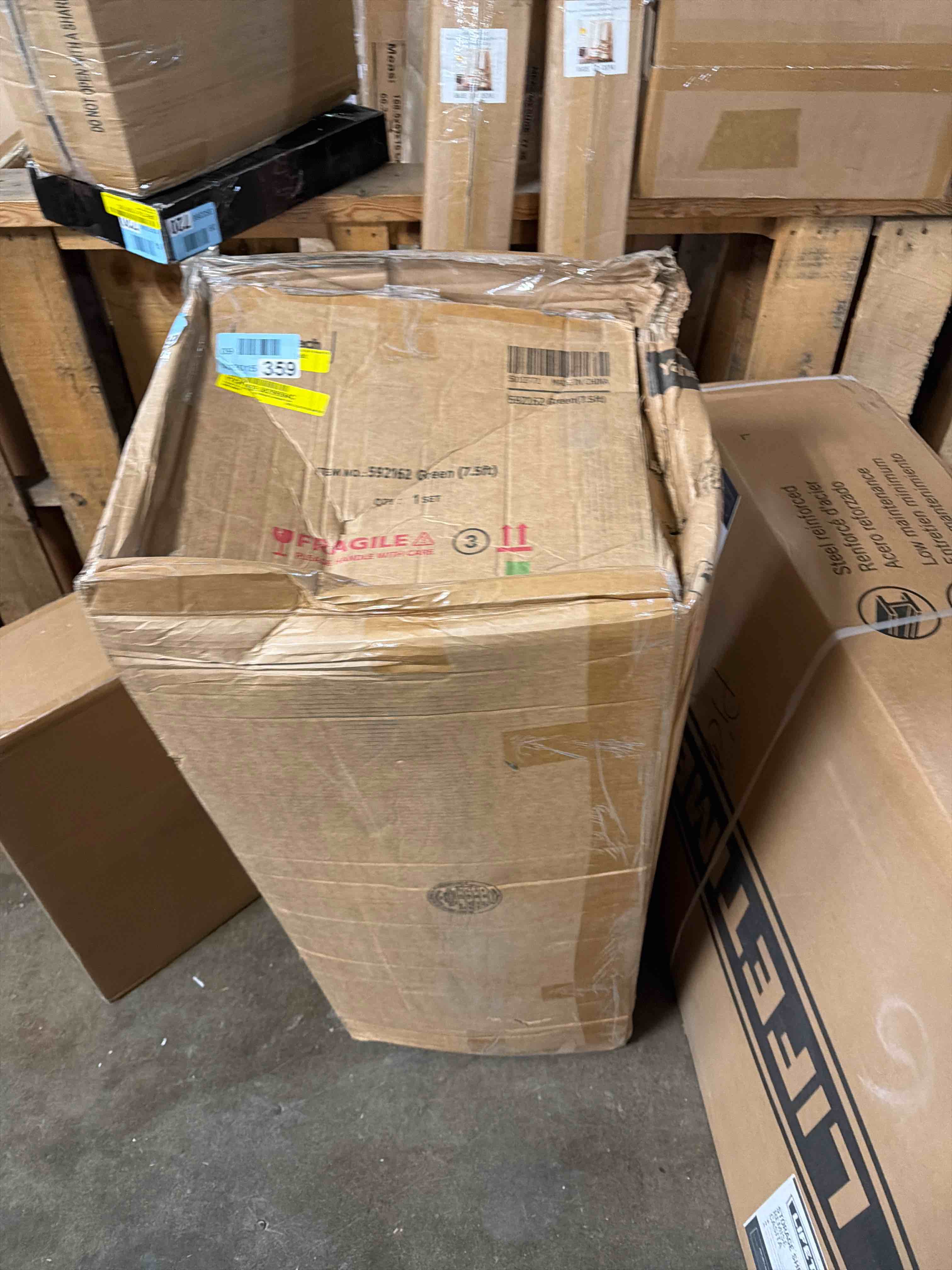 Condition photo showing Good Condition for Ericka Pre-lit Flocred Artificial Christmas Tree  4506148801