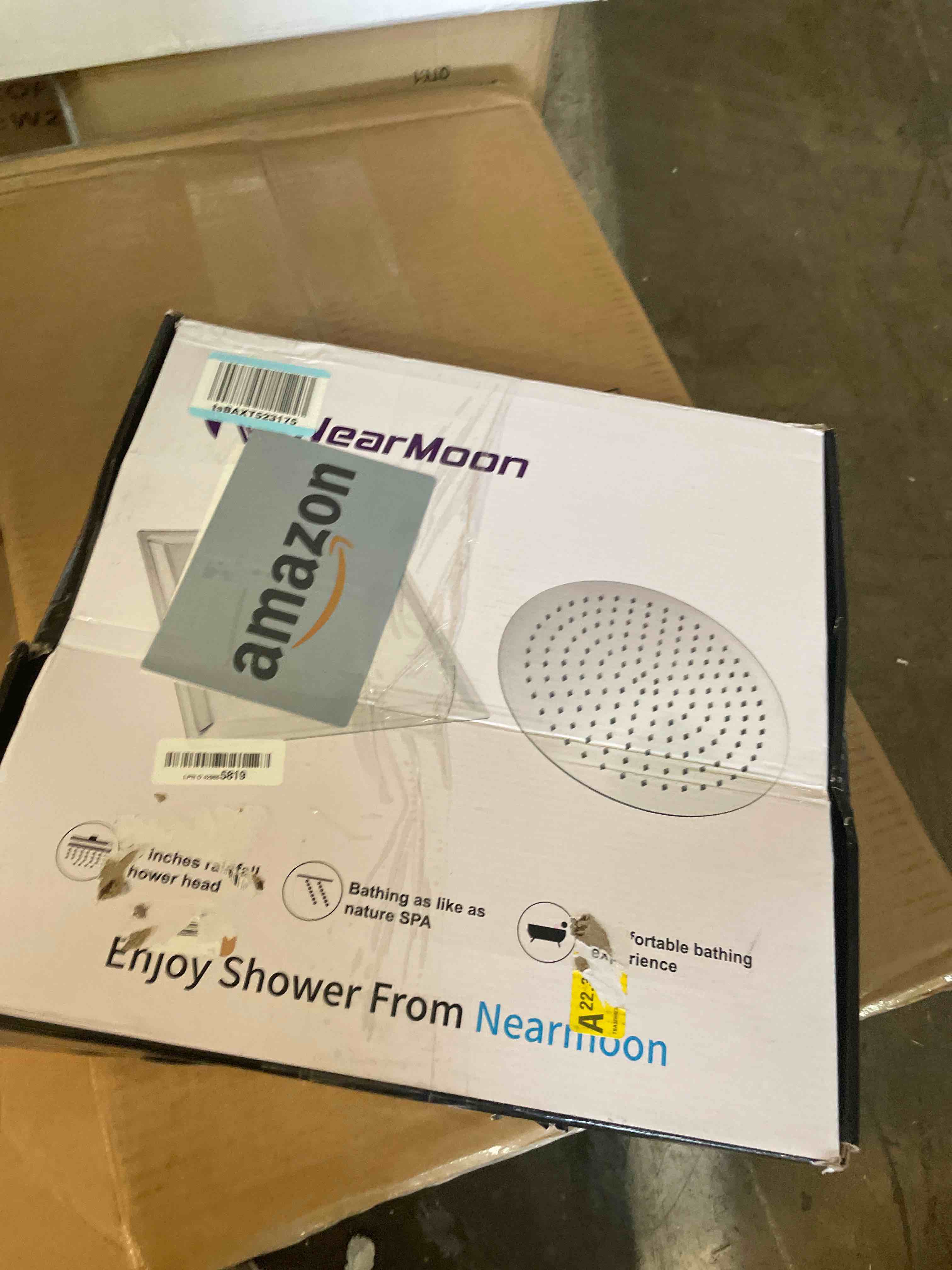Condition photo showing Good Condition for NearMoon Rain Shower Head, Ultra-Thin Design-Pressure Boosting, Awesome Some Experience, High Flow Stainless Steel Rainfall Head (16 Inch, Chrome Finish) 16 Inch Chrome Finish
