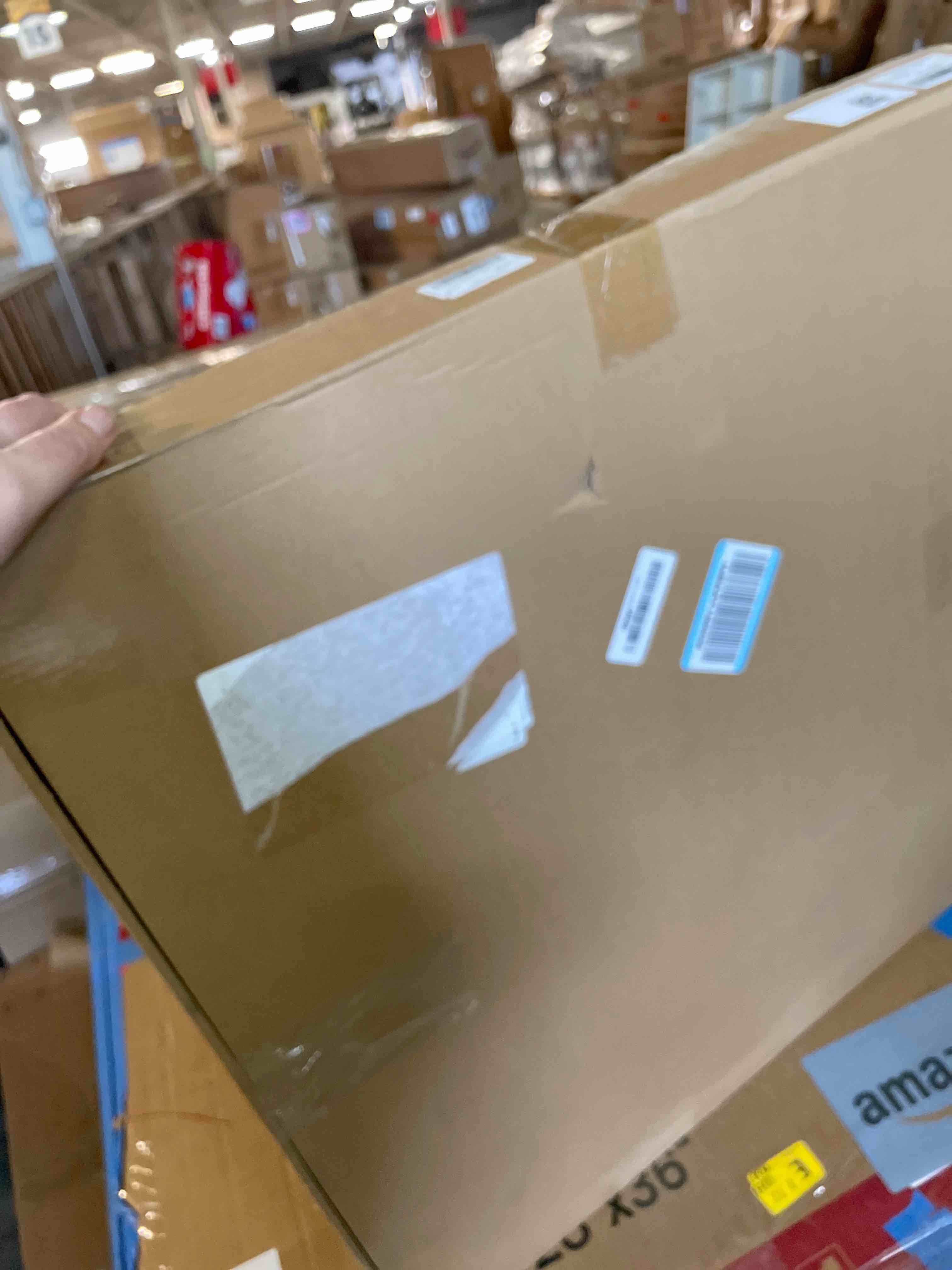 Condition photo showing New/Like New for Cuspin 16 Inch Wall Clock with Walnut Wood Dial, Modern Decorative Clock Silent Non-Ticking Battery Operated Metal Frame for Living Room, Kitchen, Office, or Bedroom Wall Decor, Black and Brown Modern Walnut 16 Inch