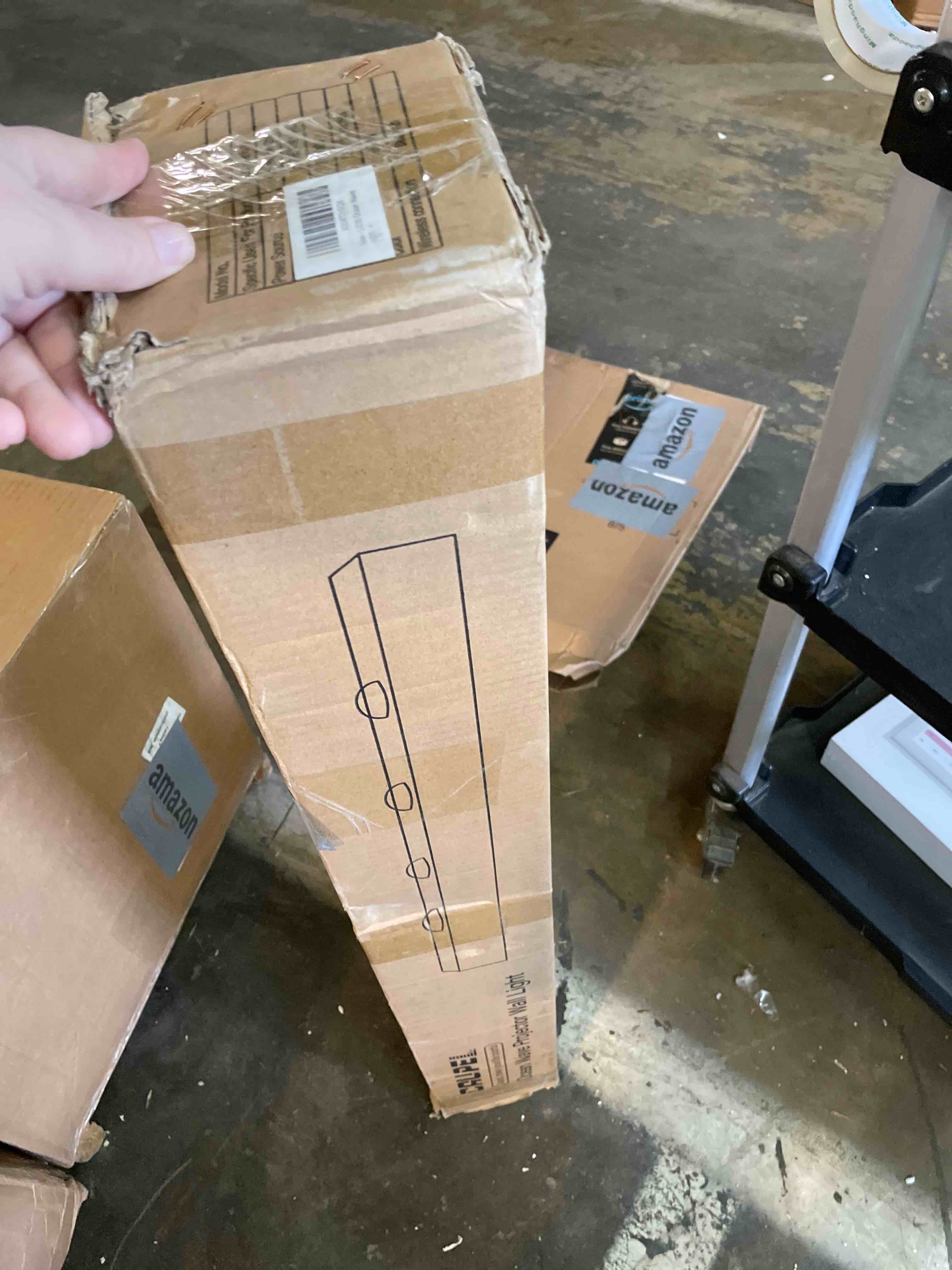 Condition photo showing As Is for RGBW LED Ocean Wave Projection Light, 28W Enhanced & Completely Silent, Cool Ambient & Romantic Color Changing Lighting for Bedroom, Gaming Room, Home, Bar, Living Room Decor