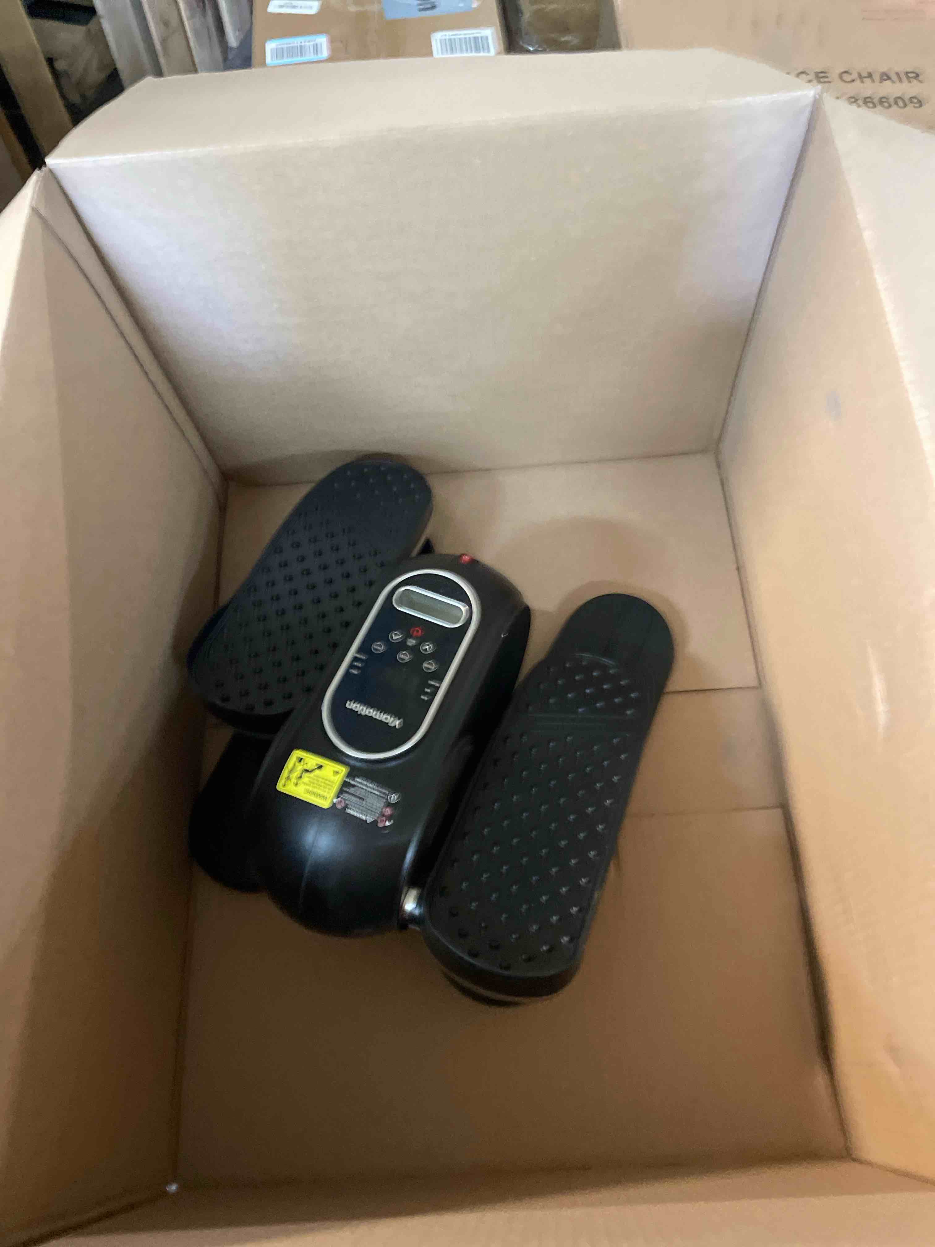 Condition photo showing As Is for MERACH Under Desk Elliptical Machine, Leg Exerciser While Sitting for Seniors with Remote Control & 12-Speeds, Quiet Portable Electric Seated Pedal Exerciser Machine for Home Office