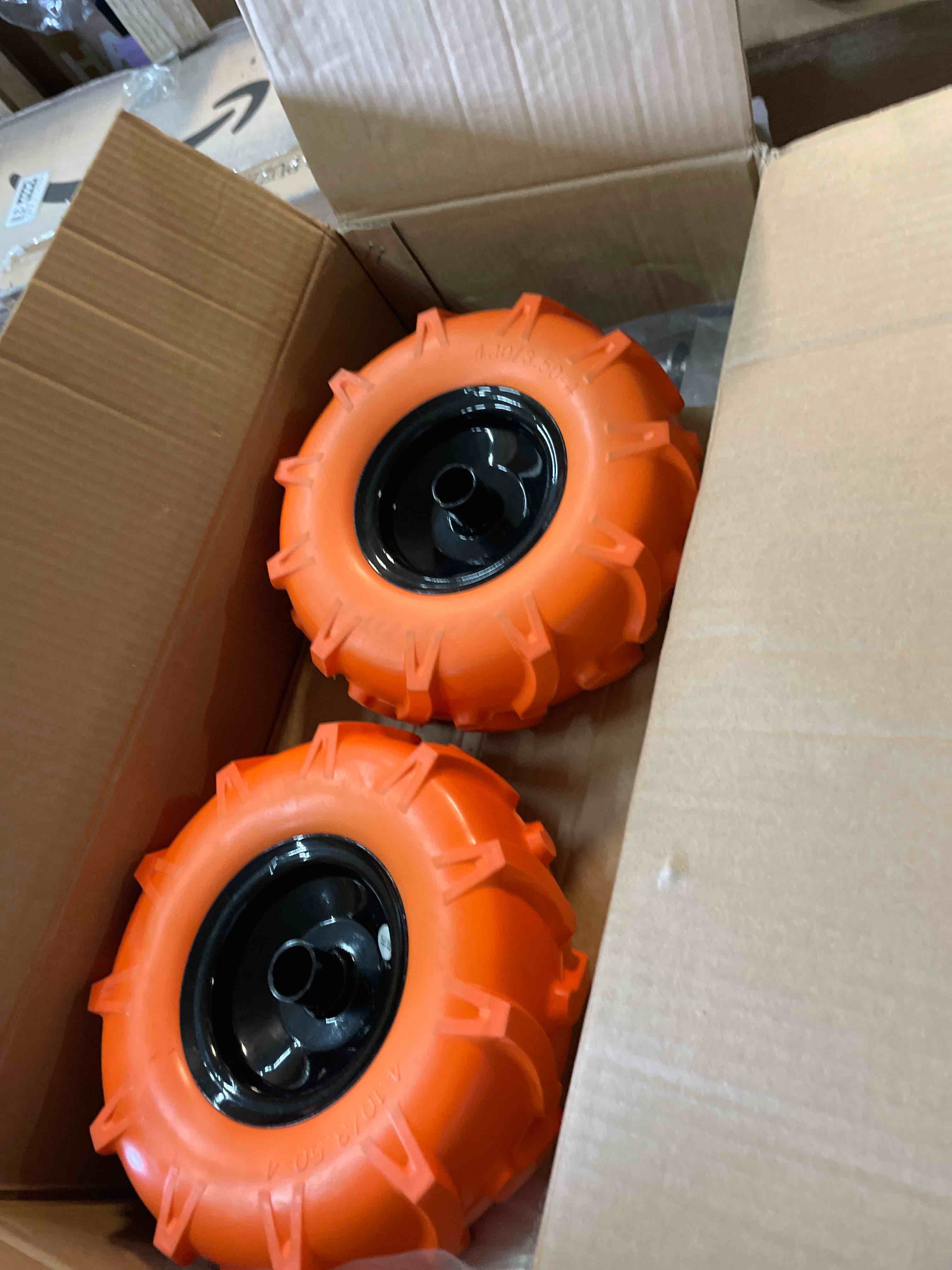 Condition photo showing New/Like New for Boat Launching Wheels, 10" Rubber Transom Launch Wheels with Stainless Steel Variable Angle Bracket, Launching Dolly Wheel for Inflatable Boat, Aluminum Boat