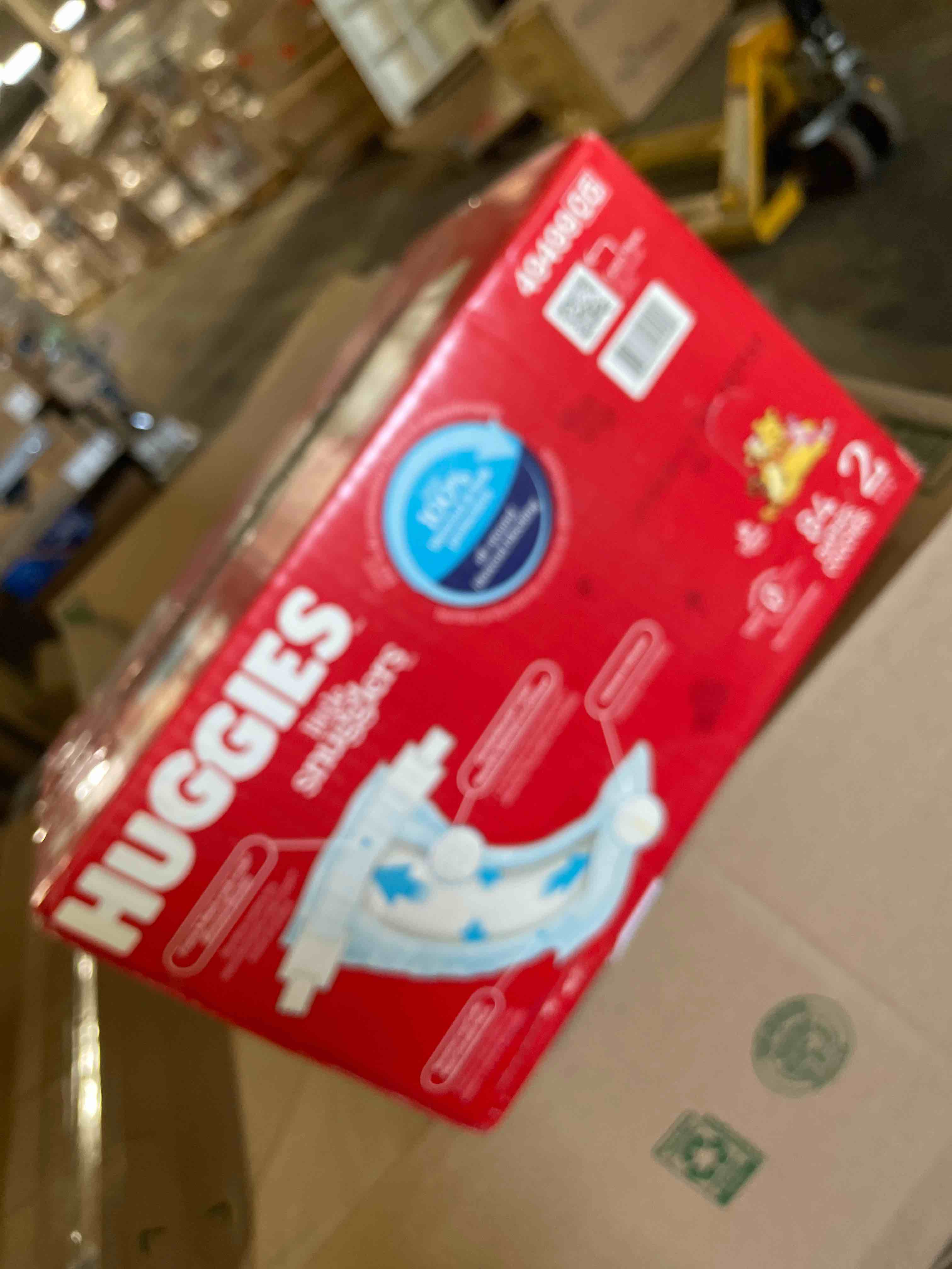 Condition photo showing New/Like New for Huggies Size 2 Diapers, Little Snugglers Baby Diapers, Size 2 (12-18 lbs), 84 Count, Packaging May Vary Size 2 84