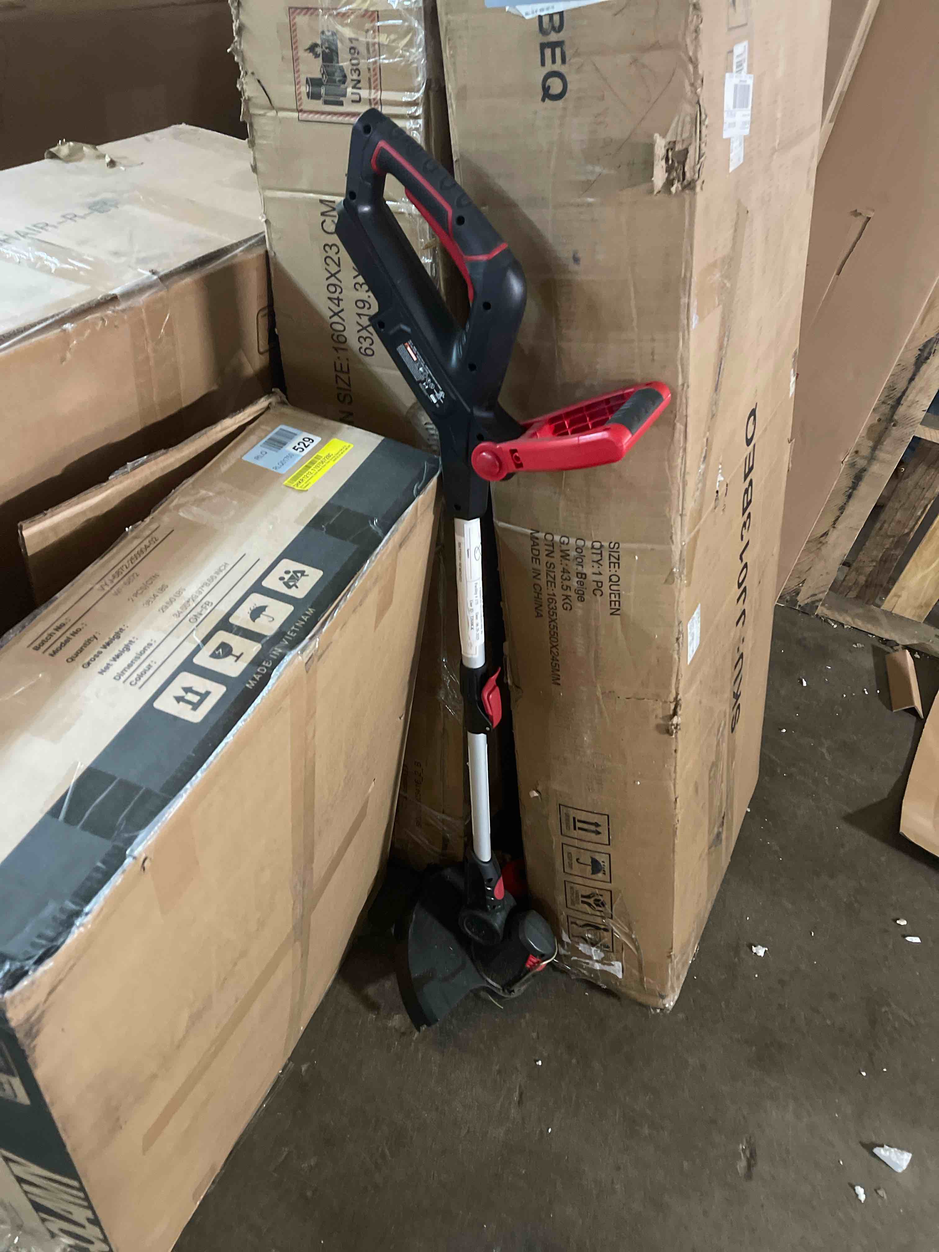Condition photo showing New/Like New for MZK 20V 12'' Cordless String Trimmer, Grass Trimmer&Edger with 8 Replacement Spools, Battery Powered Weed Trimmer with Auto Line Feed for Garden, Lawn(2 * 2AH Battery and Charger Included),ST12D07