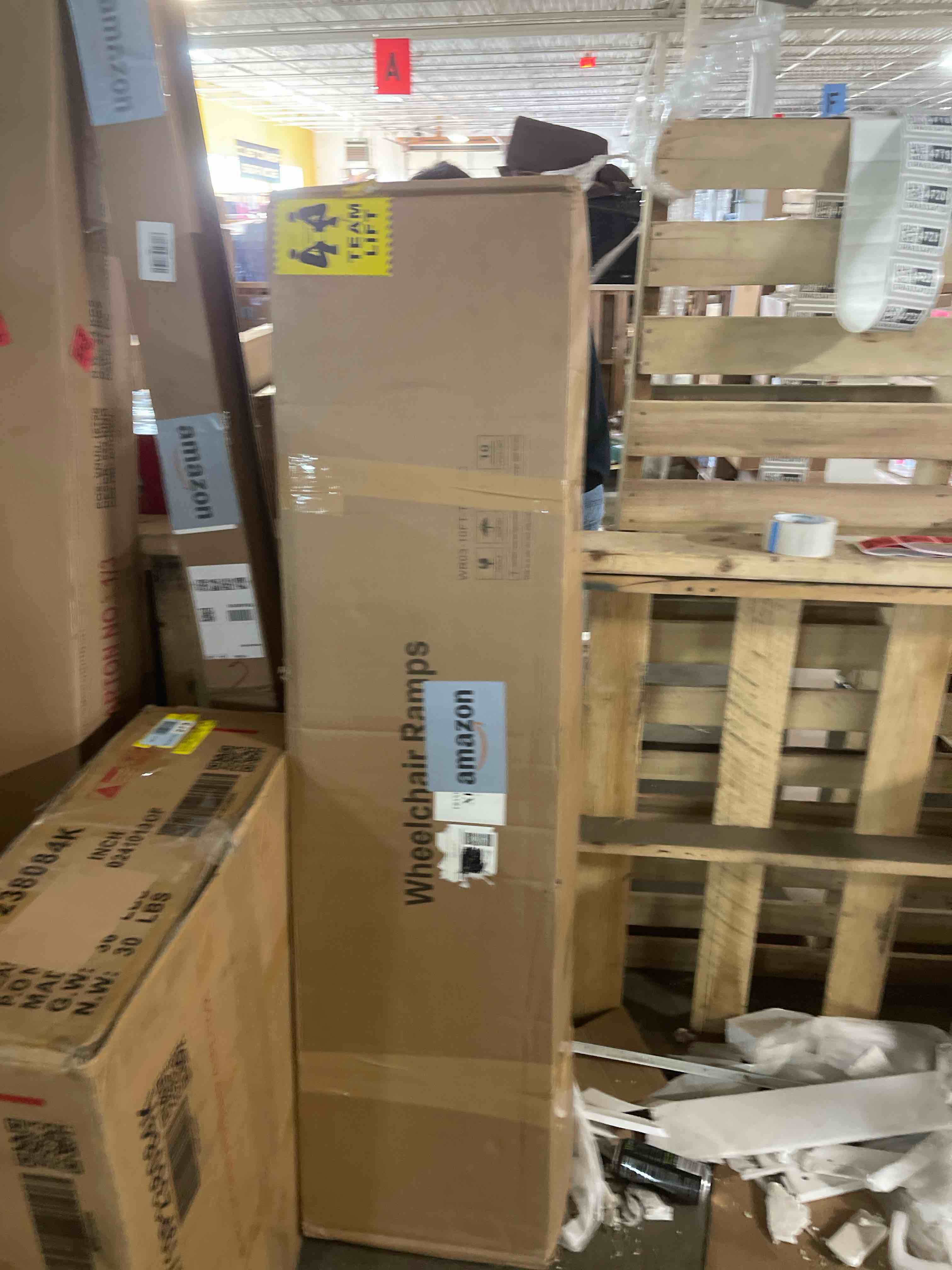 Condition photo showing New/Like New for VNN Portable Wheelchair Ramp 5FT, Seamless Non-Slip Aluminum Ramps for Wheelchairs for Home, Handicap Wheelchair Ramps for Home Steps, Aluminum Loading Dock Plates Aluminum 5FT (Usable height 5-15 inch)