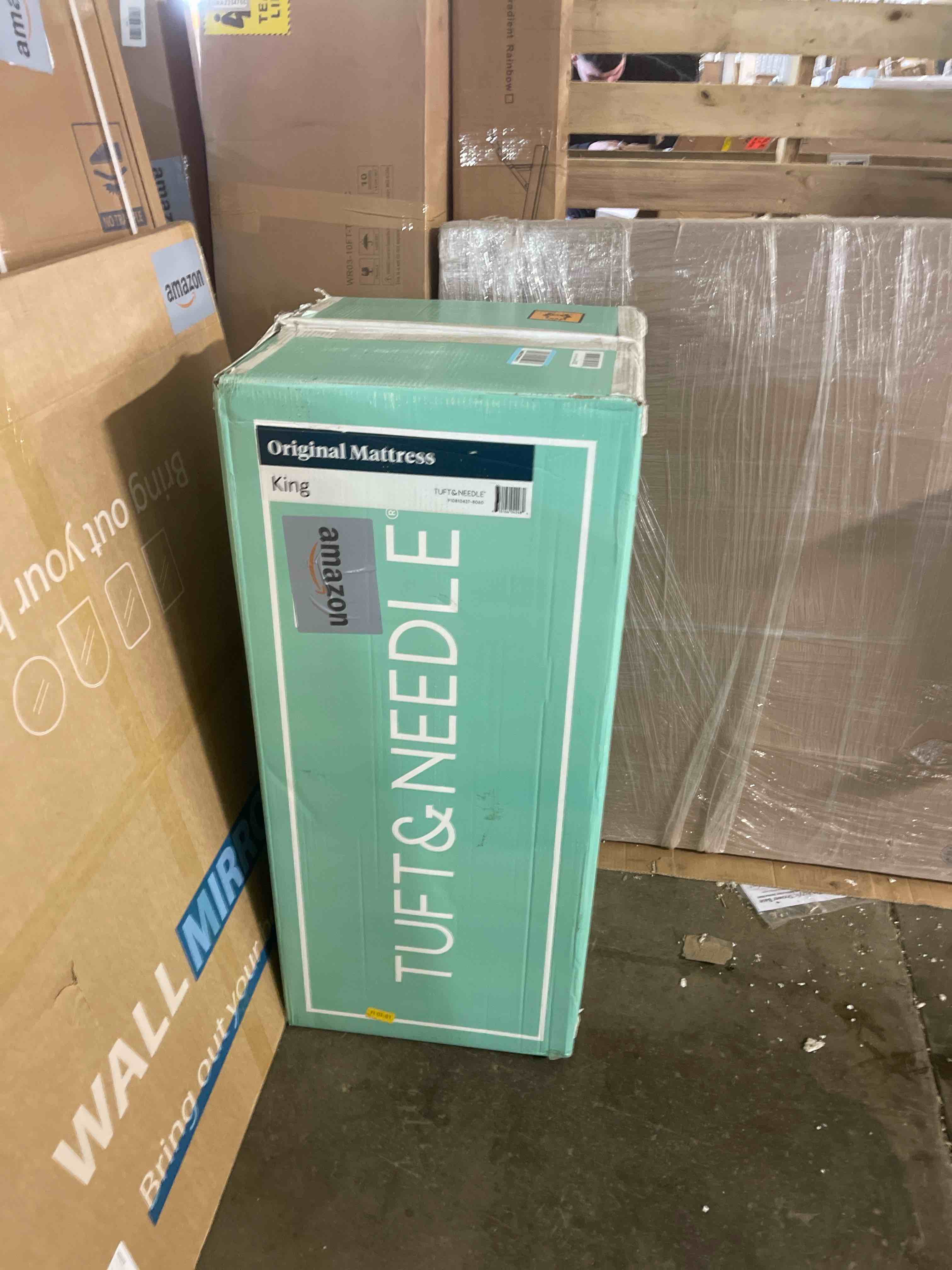 Condition photo showing New/Like New for Onlylucky Firm King Mattress 14 Inch, Luxury Hybrid King Size Mattress in a Box, 7-Zones Individual Pocket Springs, Extra Hip/Shoulder/Lumbar Support, Fiberglass-Free, 365-Night Trial, CertiPUR-US