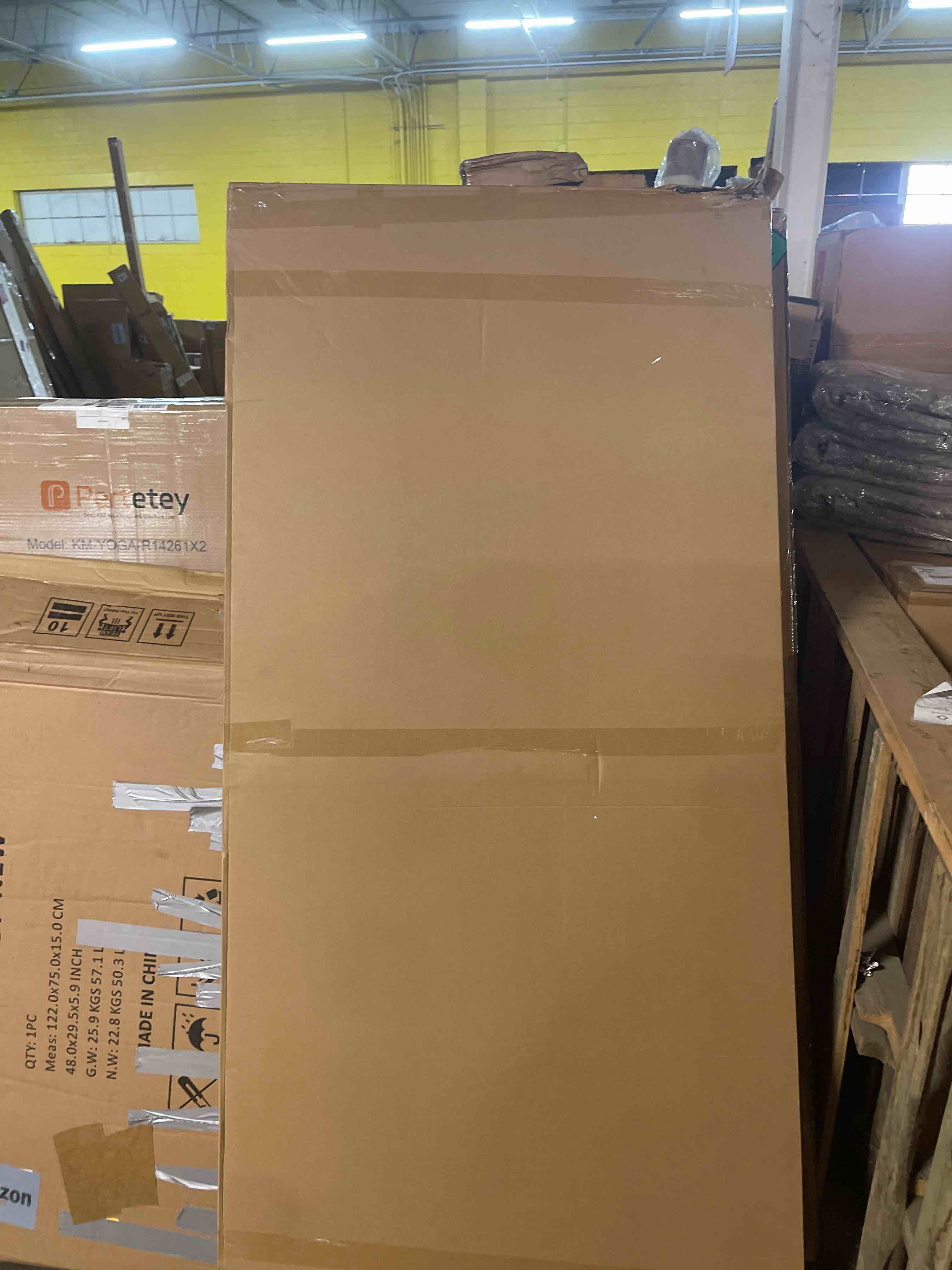 Condition photo showing New/Like New for BEAUTYPEAK Arch Mirror Full Length, 76"x34" Wall Mirrors, Oversized Full Body Floor Mirror, Aluminum Alloy Frame for Bedroom, Dressing Room, Black