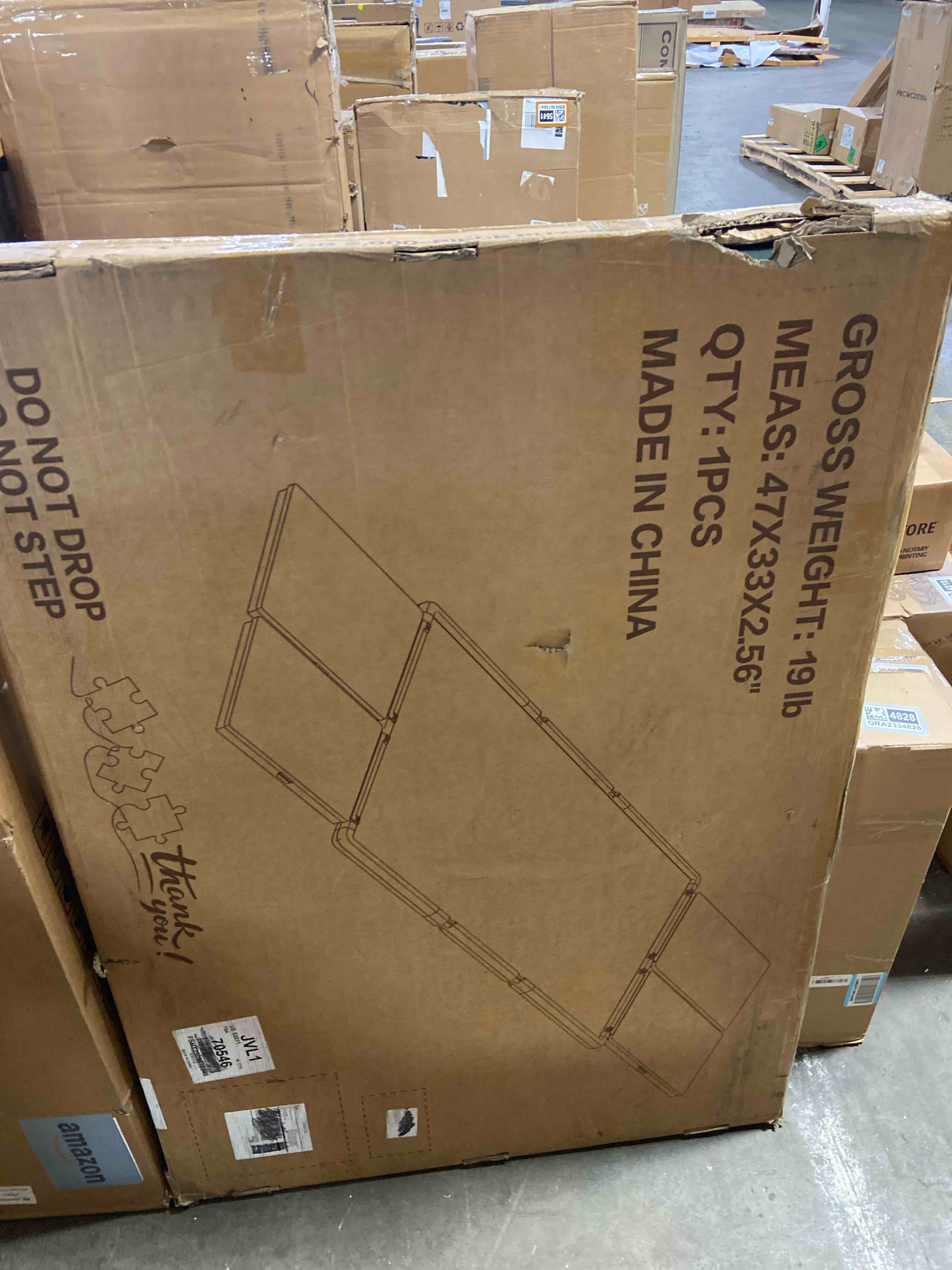 Condition photo showing New/Like New for Puzzle Table 1500 Pieces, 3-in-1 Foldable Jigsaw Puzzle Table with Cover – 18” & 28” Height, 5 Angle Tilt, Metal Frame, Portable Puzzle Tables Drawers and Legs for All Ages