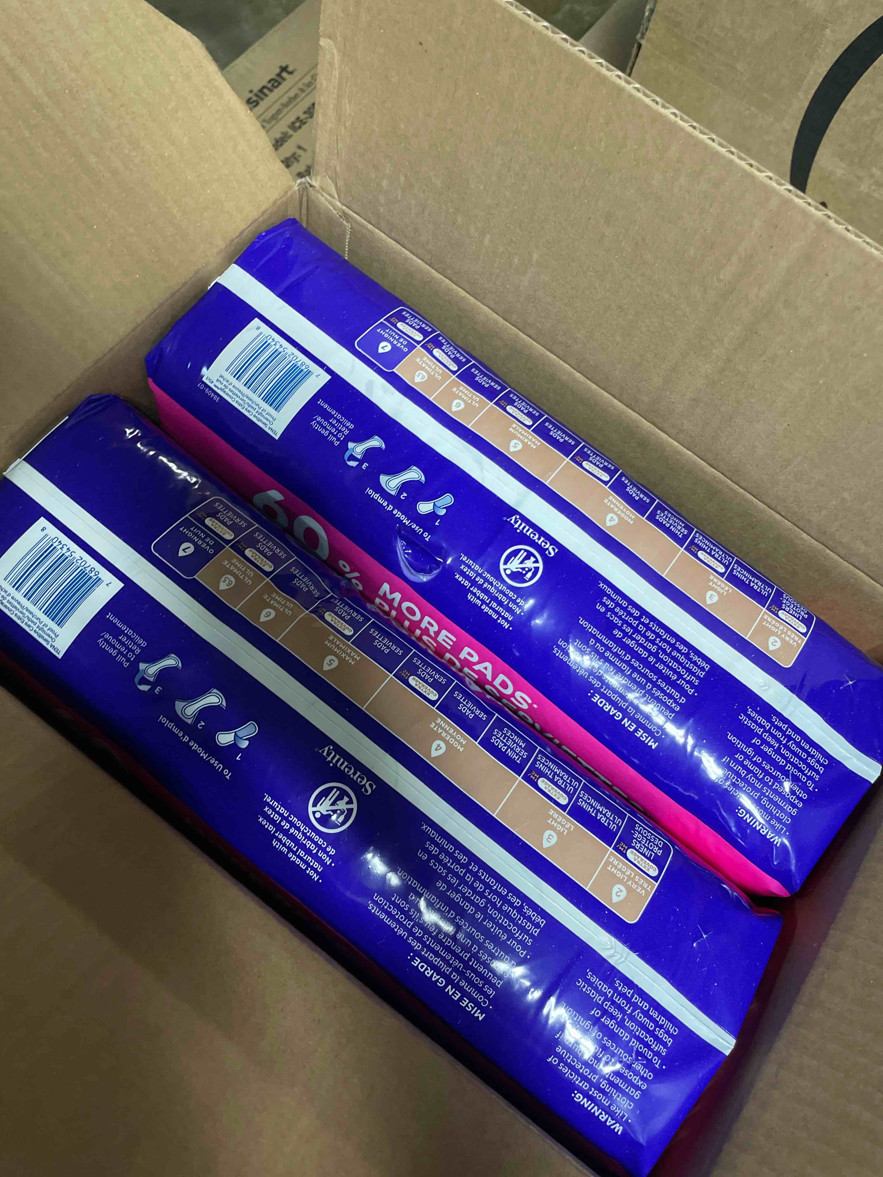 Condition photo showing New/Like New for TENA Sensitive Care Incontinence Pads, Bladder Control & Postpartum for Women, Overnight Absorbency, Extra Coverage - 90 Count