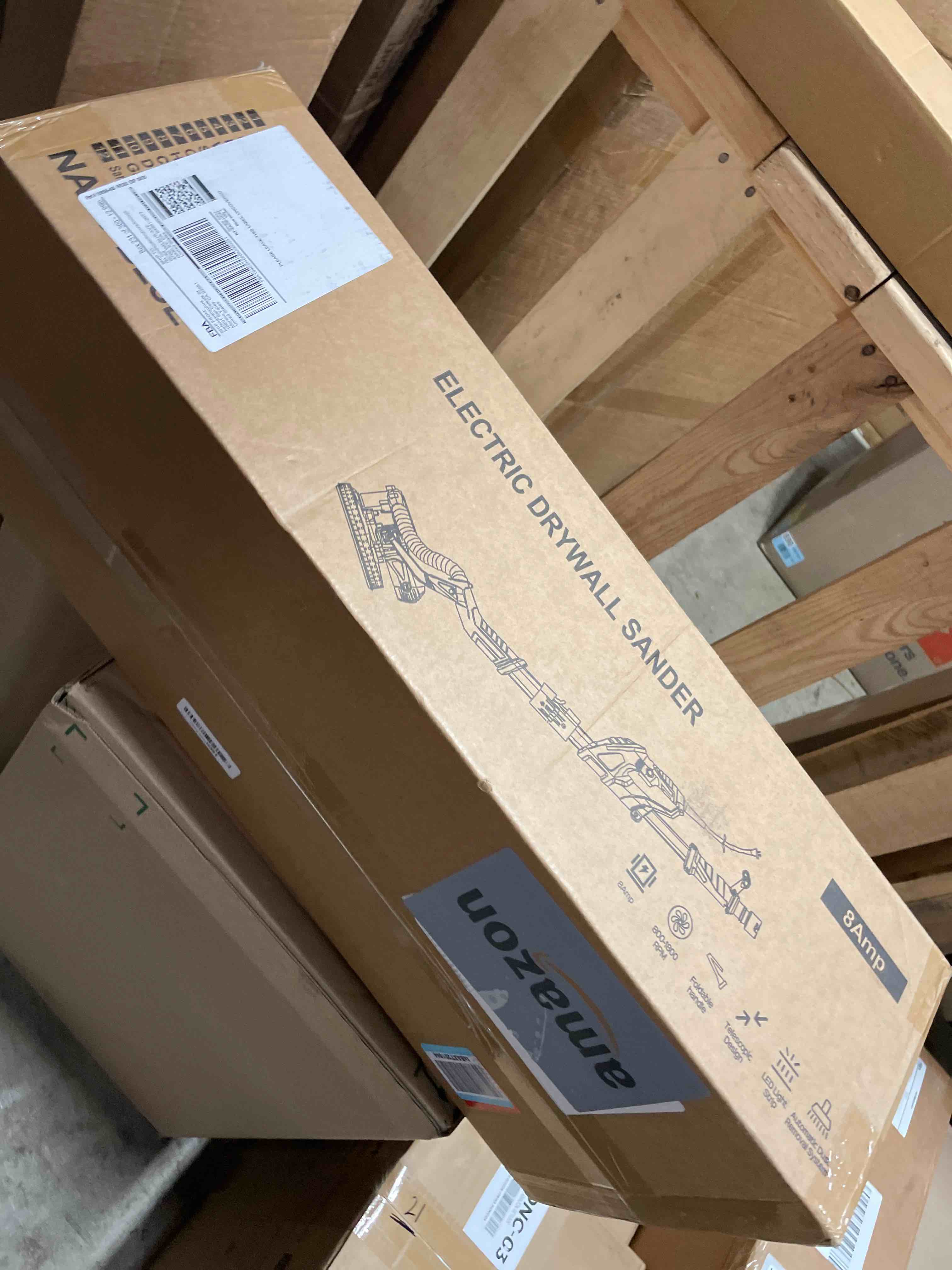 Condition photo showing New/Like New for GEVEELIFE Drywall Sander, 880W Popcorn Ceiling Removal Tool, Drywall Sander with Vacuum Dust Collector, 5 Variable Speed 1000-2100RPM, LED Light, Foldable & Extendable Handle, 12 Sanding Discs Orange