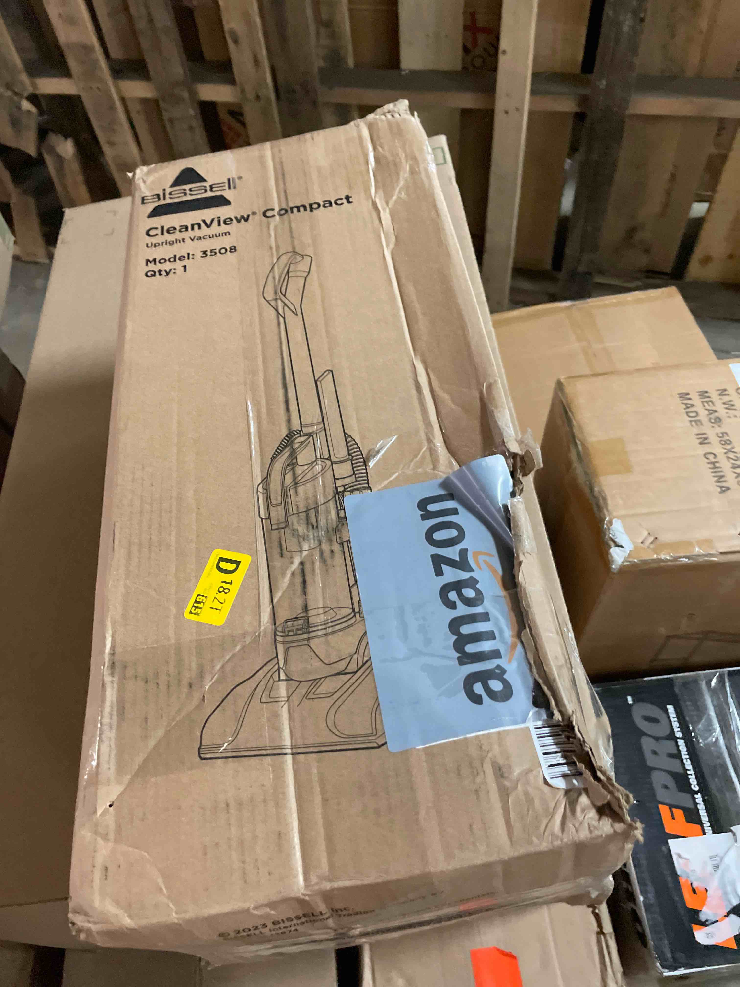 Condition photo showing As Is for Bissell CleanView Compact Turbo Upright Vacuum with Quick Release Wand, Full Size Power, Compact Size for Apartments & Dorms, 3437F