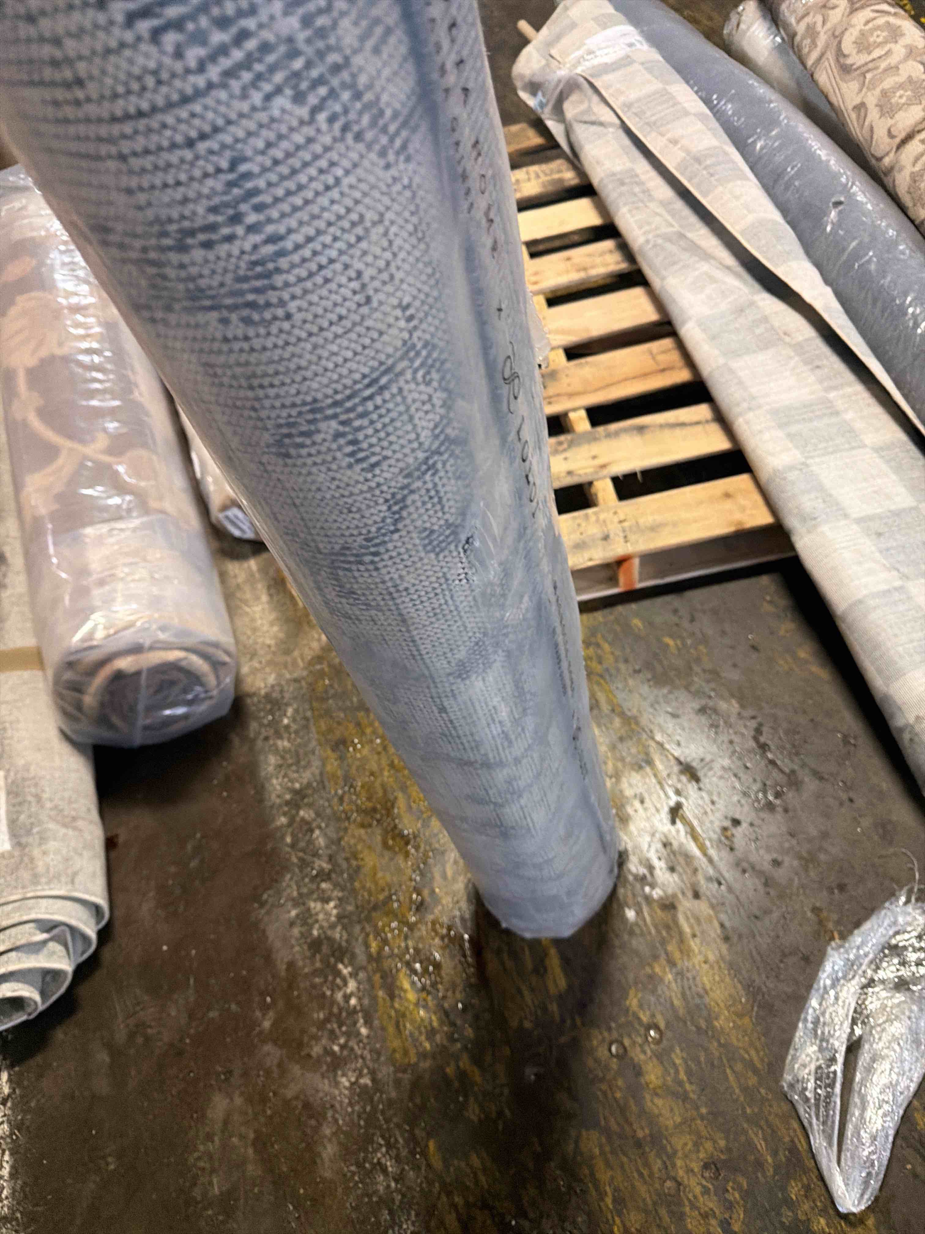 Condition photo showing New/Like New for Magnolia Home by Joanna Gaines Gigi Ivory / Blue Area Rug