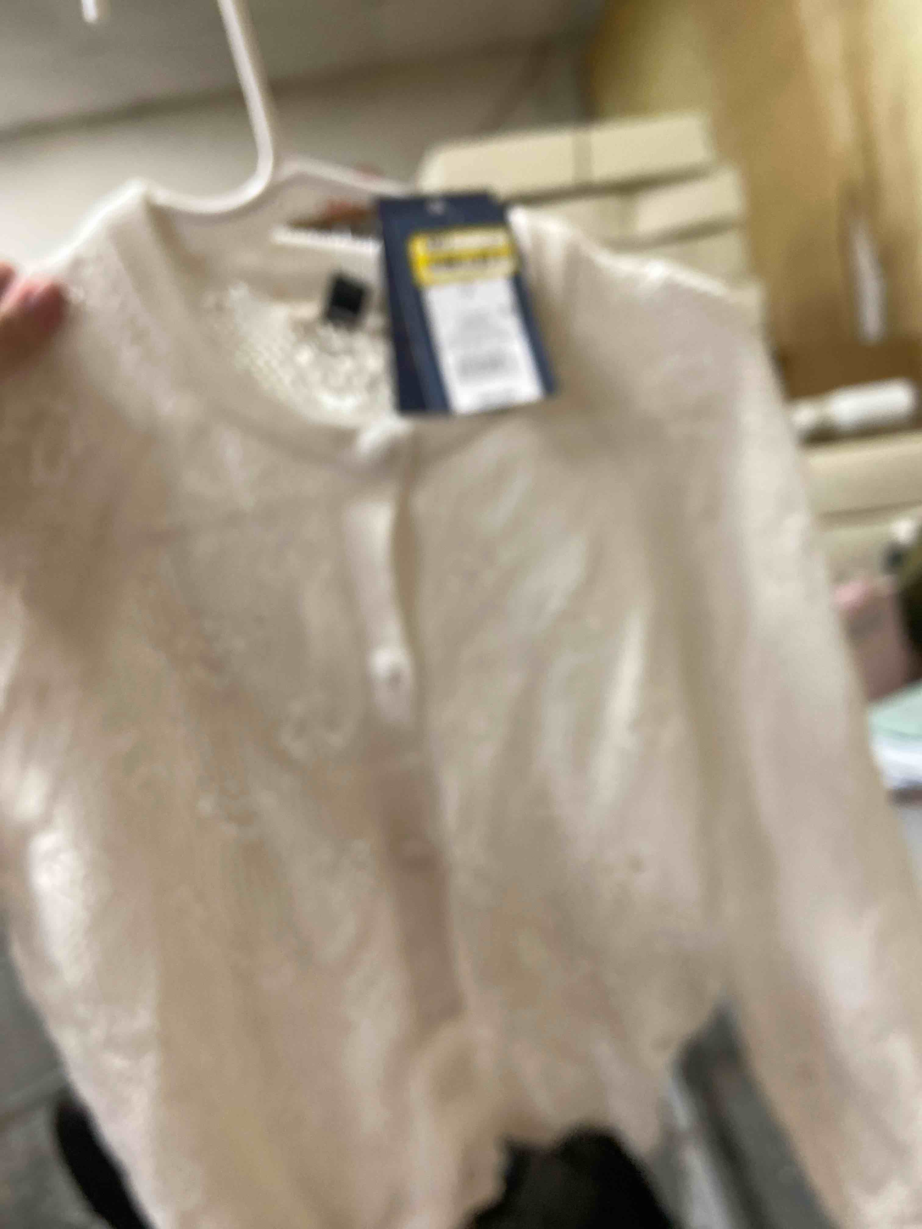 Condition photo showing New/Like New for women's long sleeve openwork cardigan - universal thread™ white s