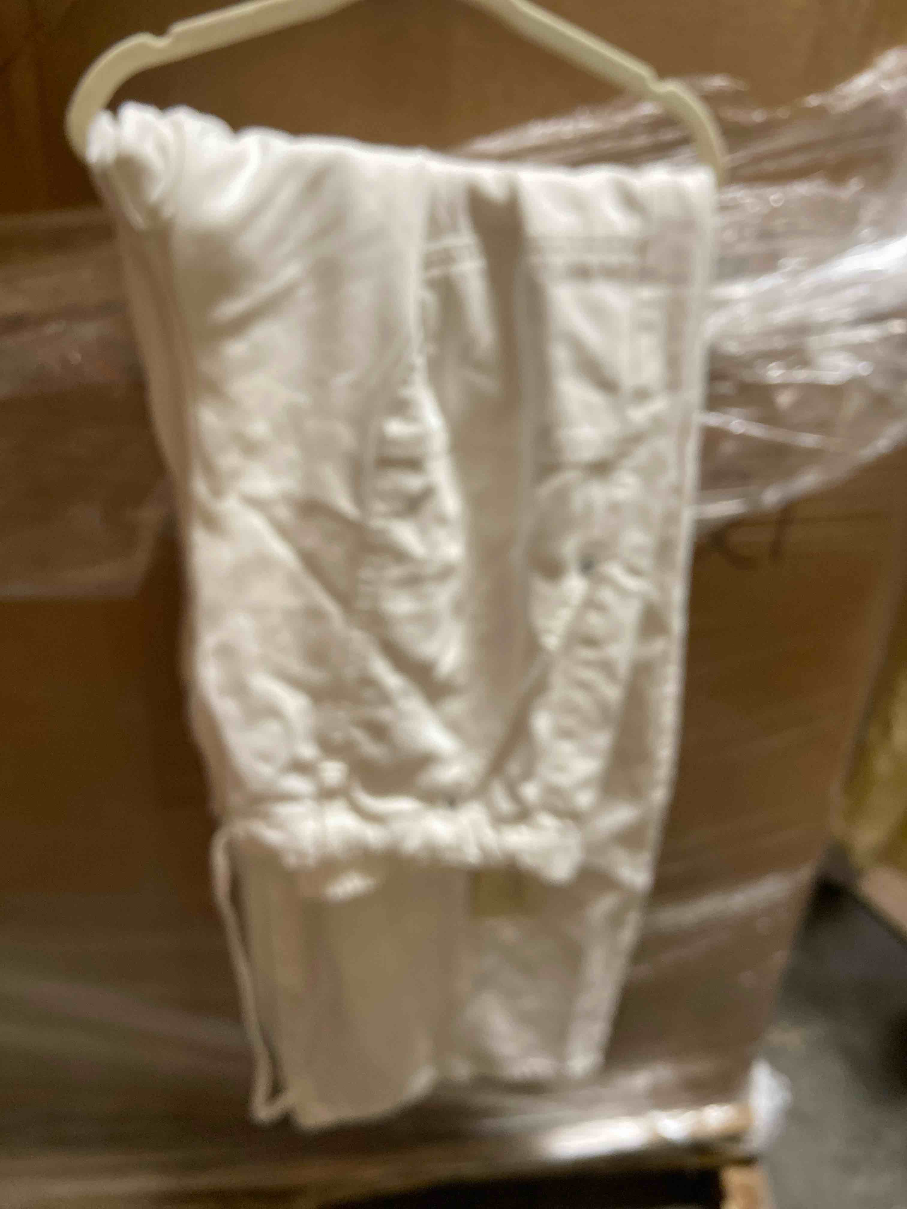 Condition photo showing New/Like New for women’s high-rise drawstring soft utility jeans - universal thread™ white 10