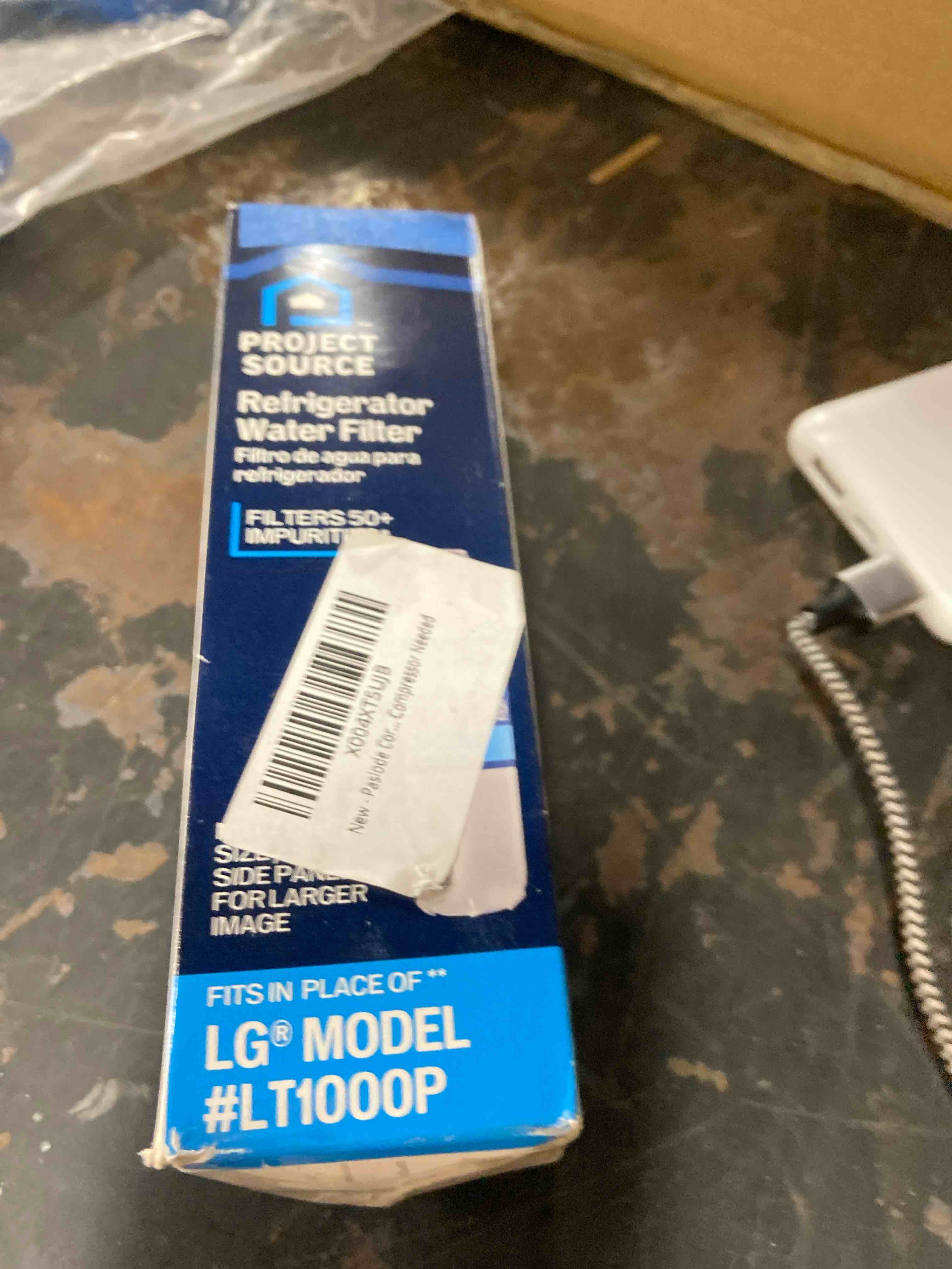 Condition photo showing New/Like New for project source twist refrigerator water filter fits lg filter lt1000p