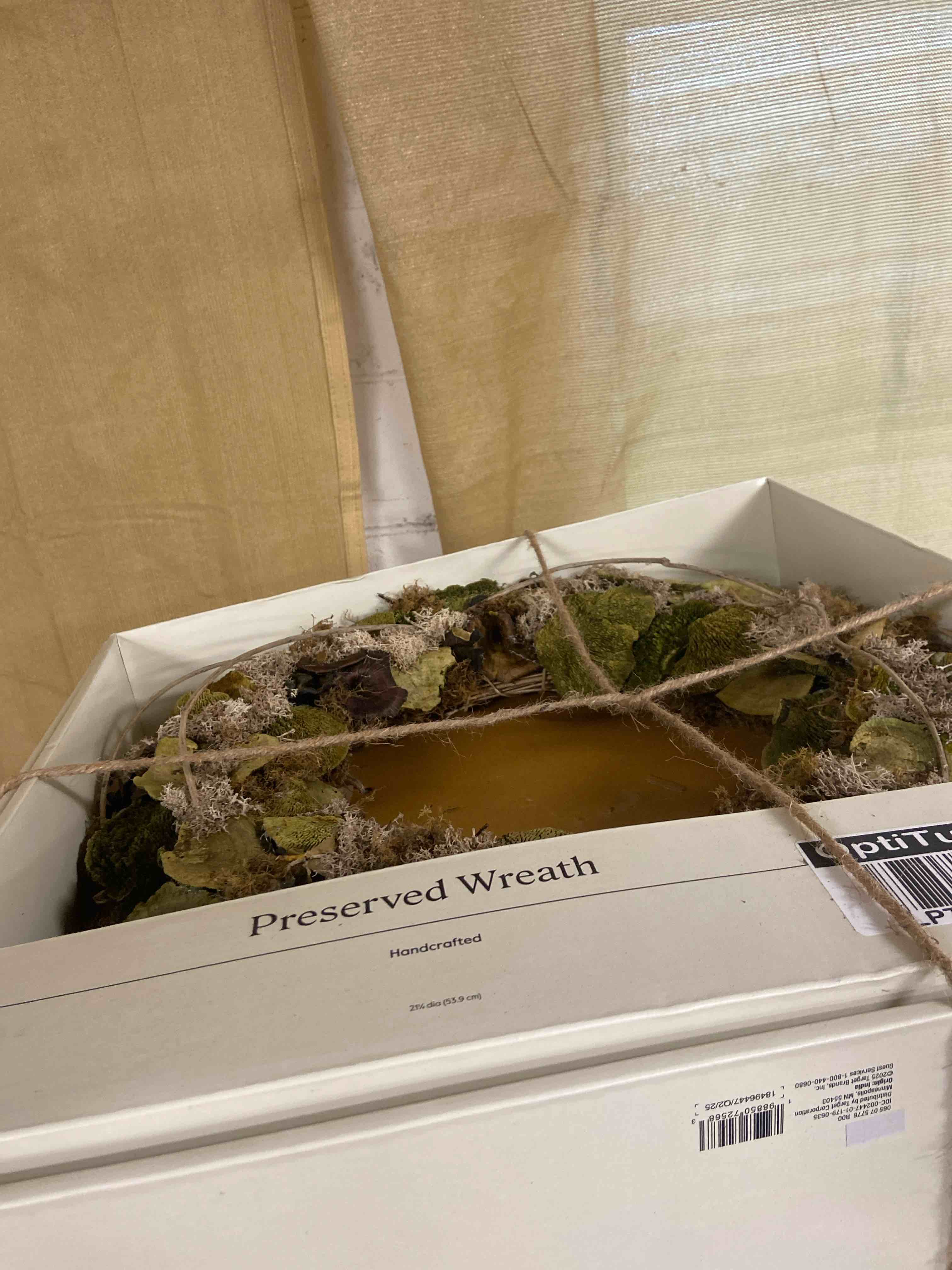 Condition photo showing New/Like New for mushroom preserved wreath - threshold™