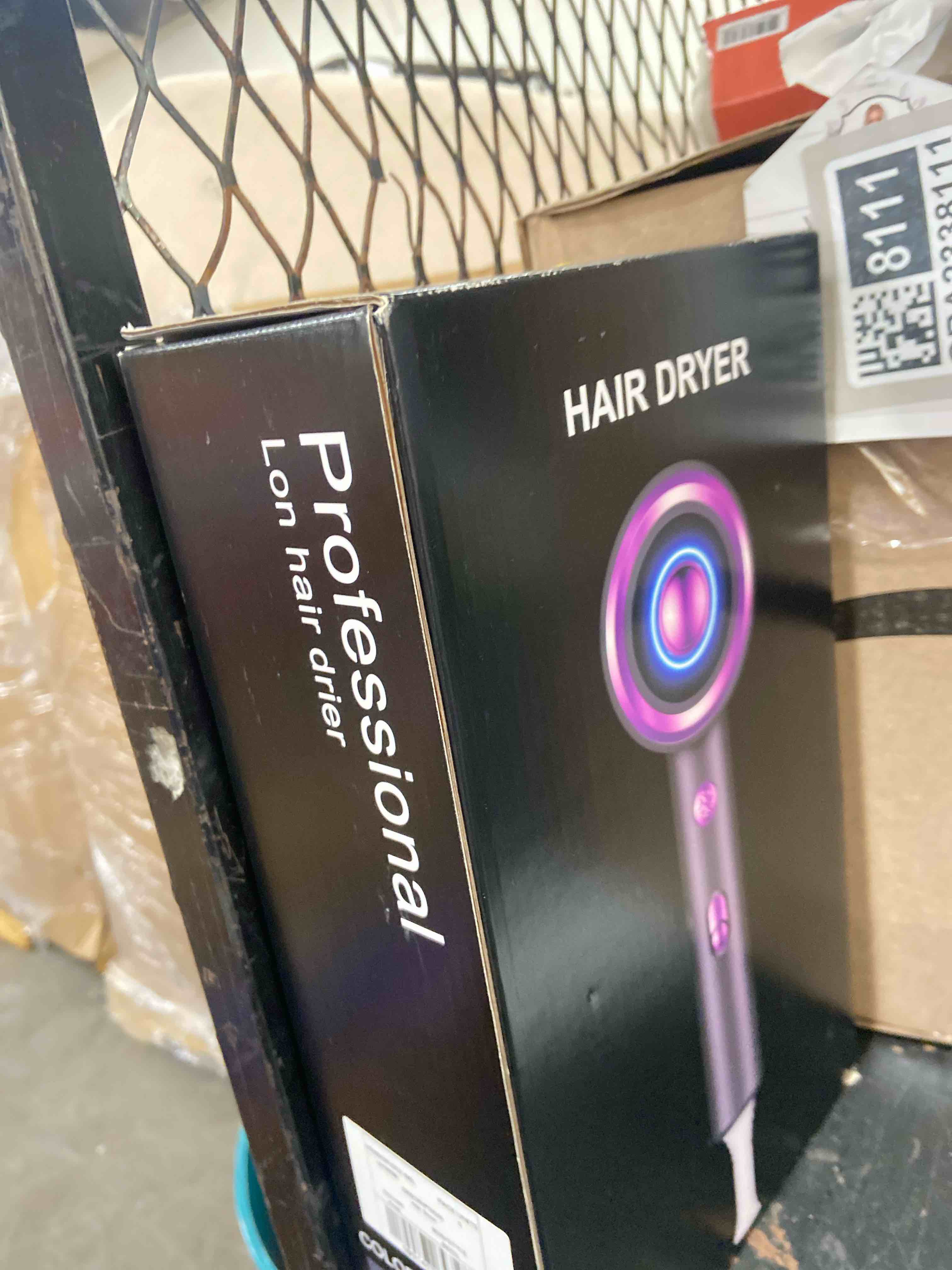 Condition photo showing New/Like New for hoey llhdg2g professional ionic hair dryer, powerful 1800w fast drying low noise blow dryer with concentrator nozzle diffuser attachments for home salon travel