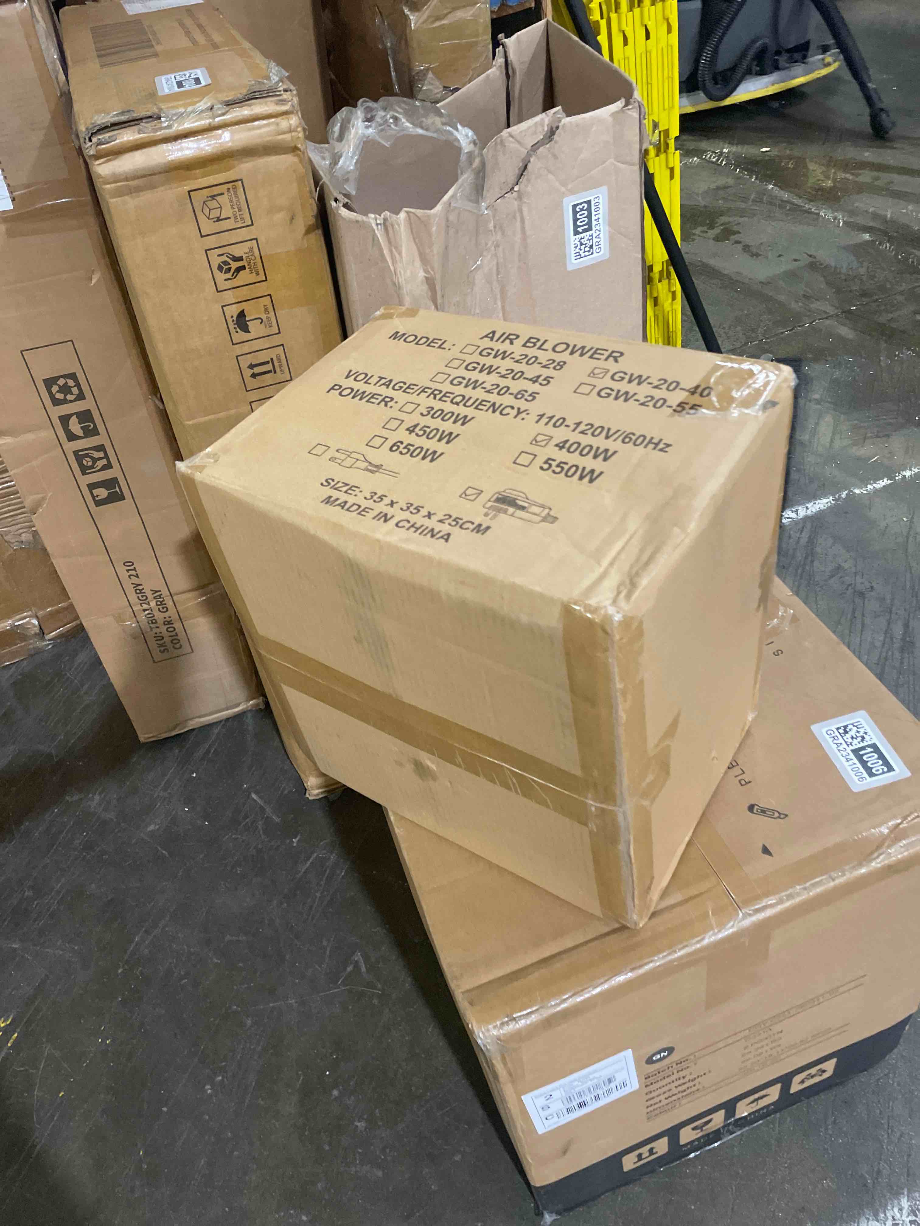 Condition photo showing New/Like New for 380w/550w/680w 1.0hp air blower for inflatables w/ 25ft wire&gfci plug - 550w