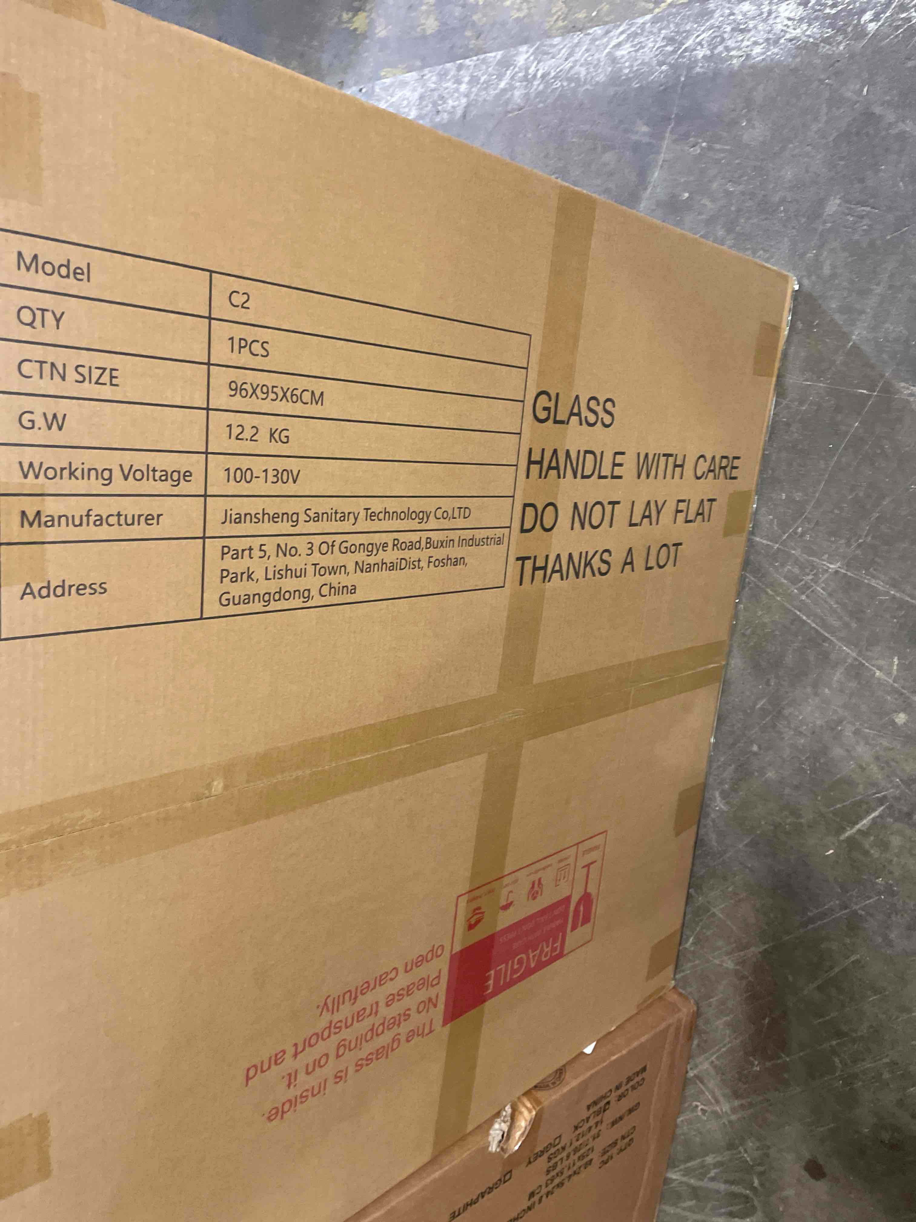 Condition photo showing New/Like New for 36x36 inch frontlit+ backlit led bathroom mirror with lights