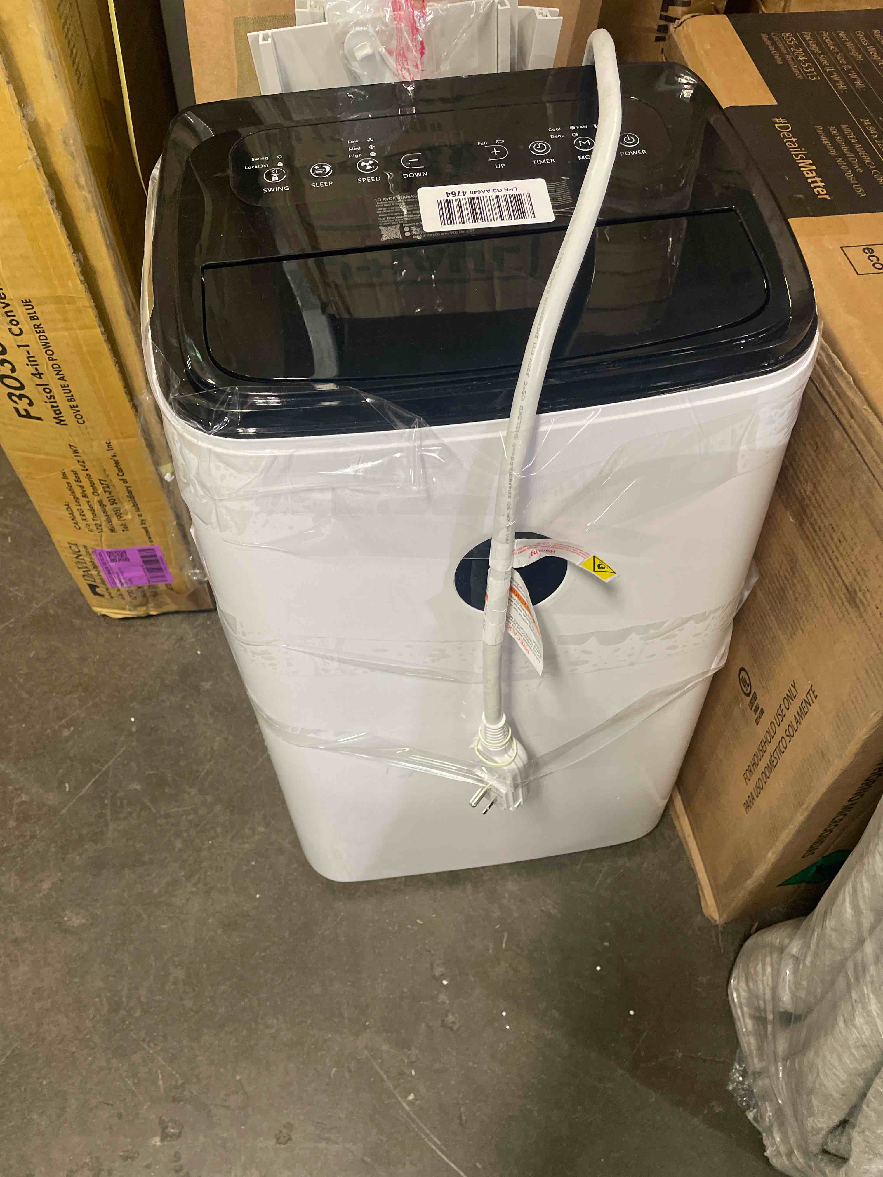 Condition photo showing As Is for 14000 btu portable air conditioners cools up to 700 sq.ft, 3-in-1 energy efficient portable ac unit with remote control,dehumidifier fan,smart quiet sleep mode,timer,auto swing,for room bedrooms