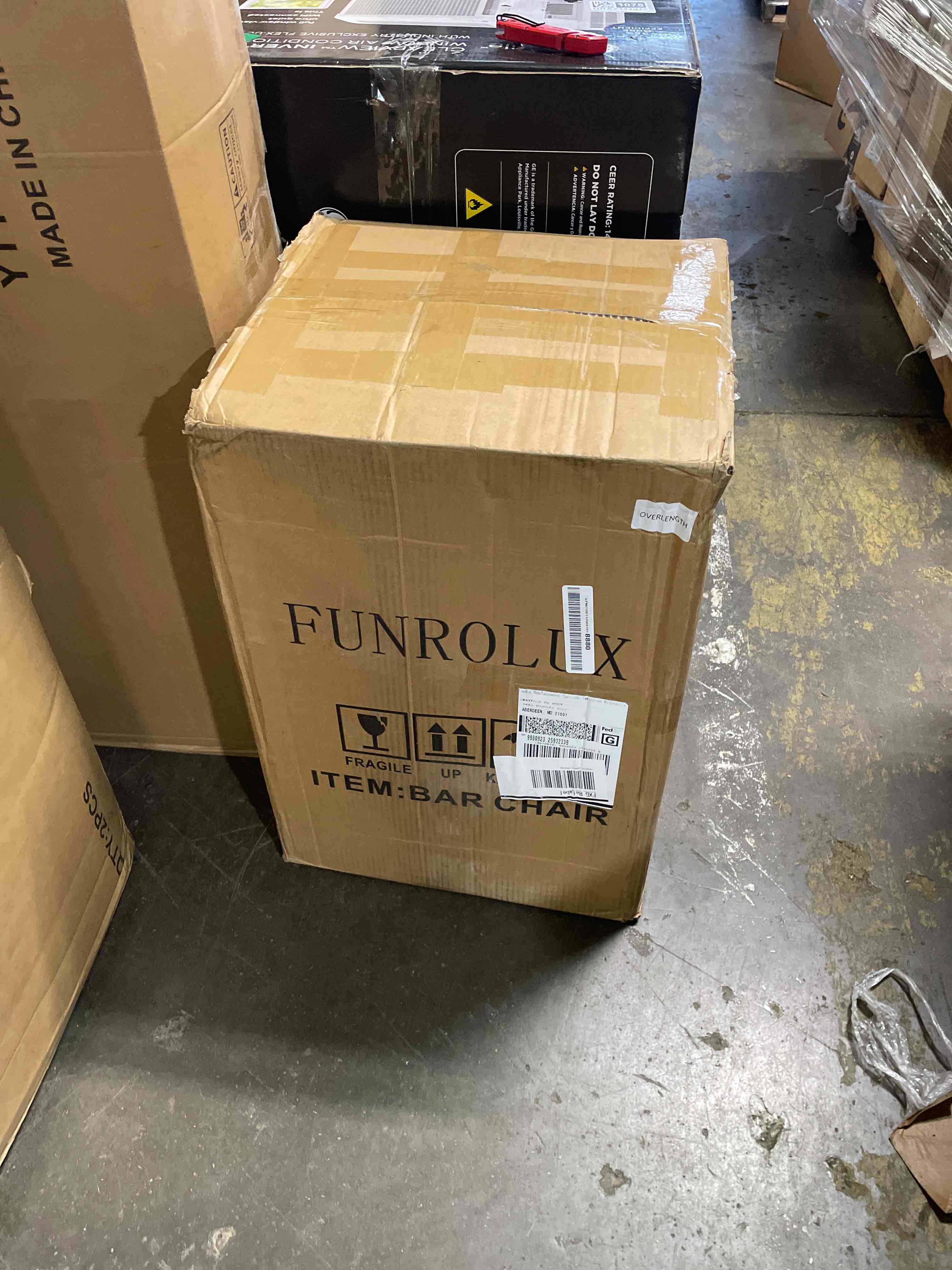 Condition photo showing New/Like New for funrolux gold bar stools, adjustable swivel counter height barstools, white