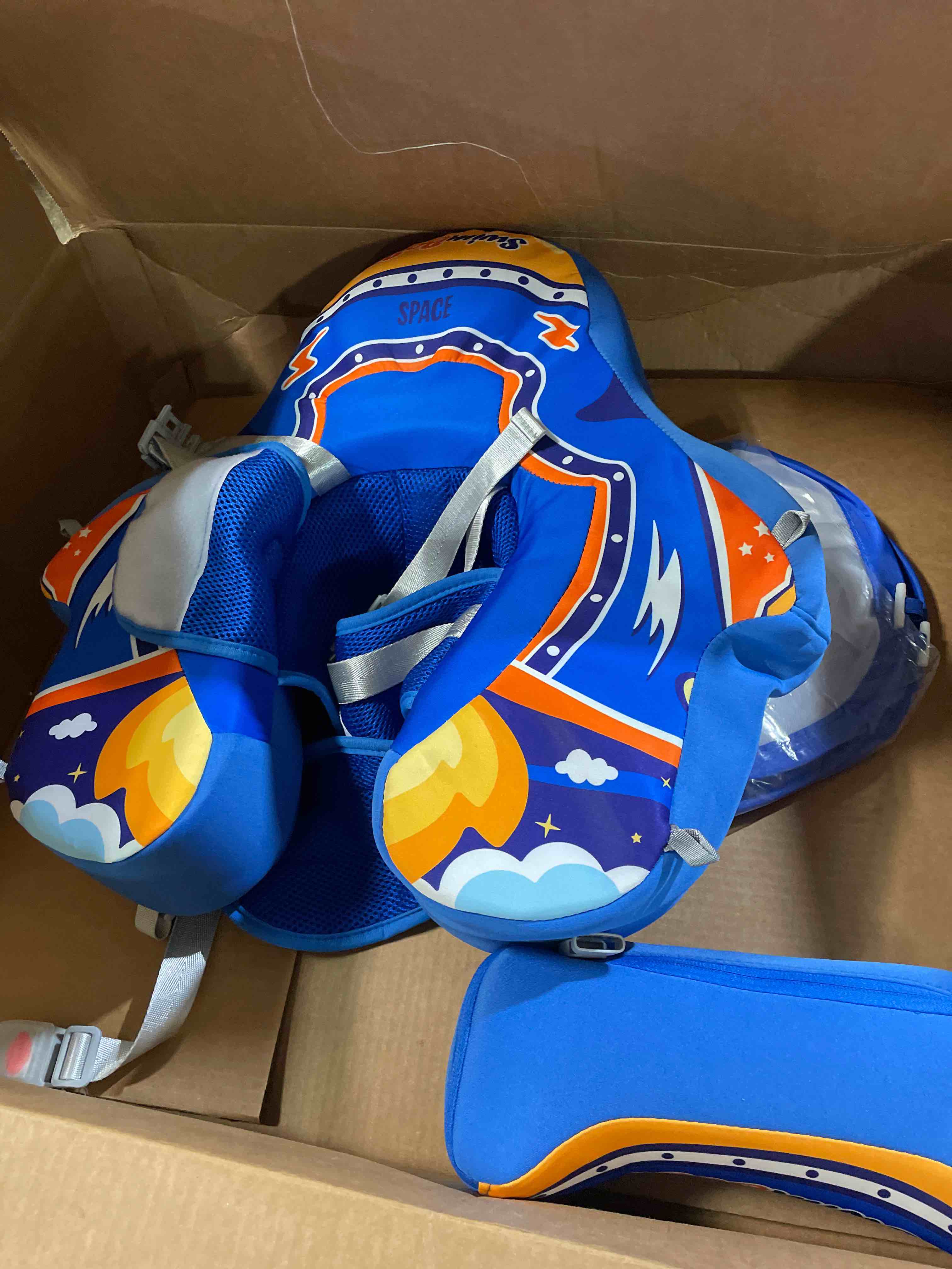 Condition photo showing New/Like New for baby beach float with canopy 1 year old pool float 6 month pool float 12 month swim float for infants & toddlers infant swim float