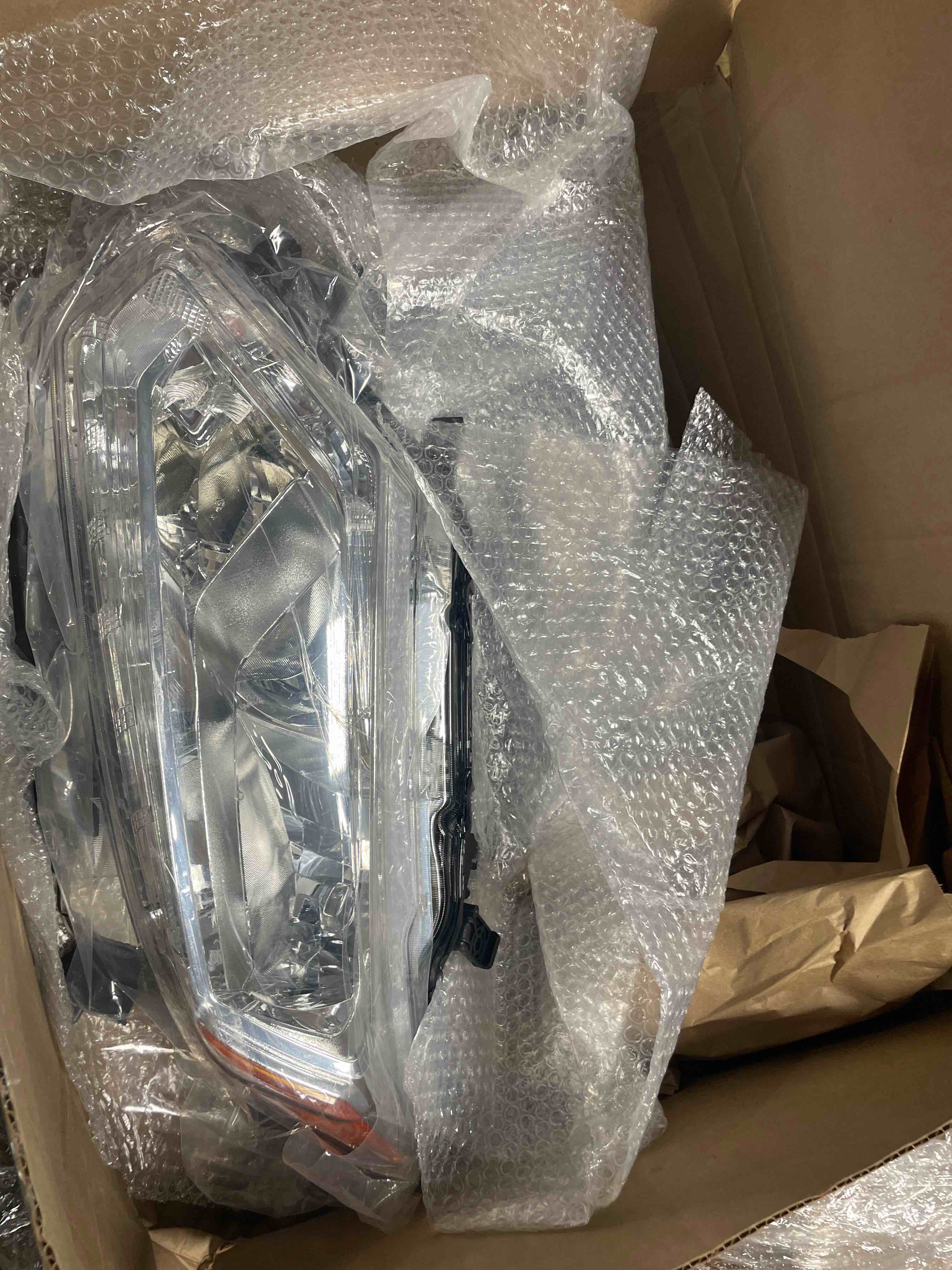 Condition photo showing New/Like New for as headlight assembly compatible with 2012 2013 2014 2015 honda civic 4dr sedan/ 2012 2013 honda civic 2dr coupe chrome housing passenger and driver side oem# 33150-tr0-a01/33100-tr0-a01 2012-2015/2012-2013 honda civic 4dr sedan/2dr coupe chrome