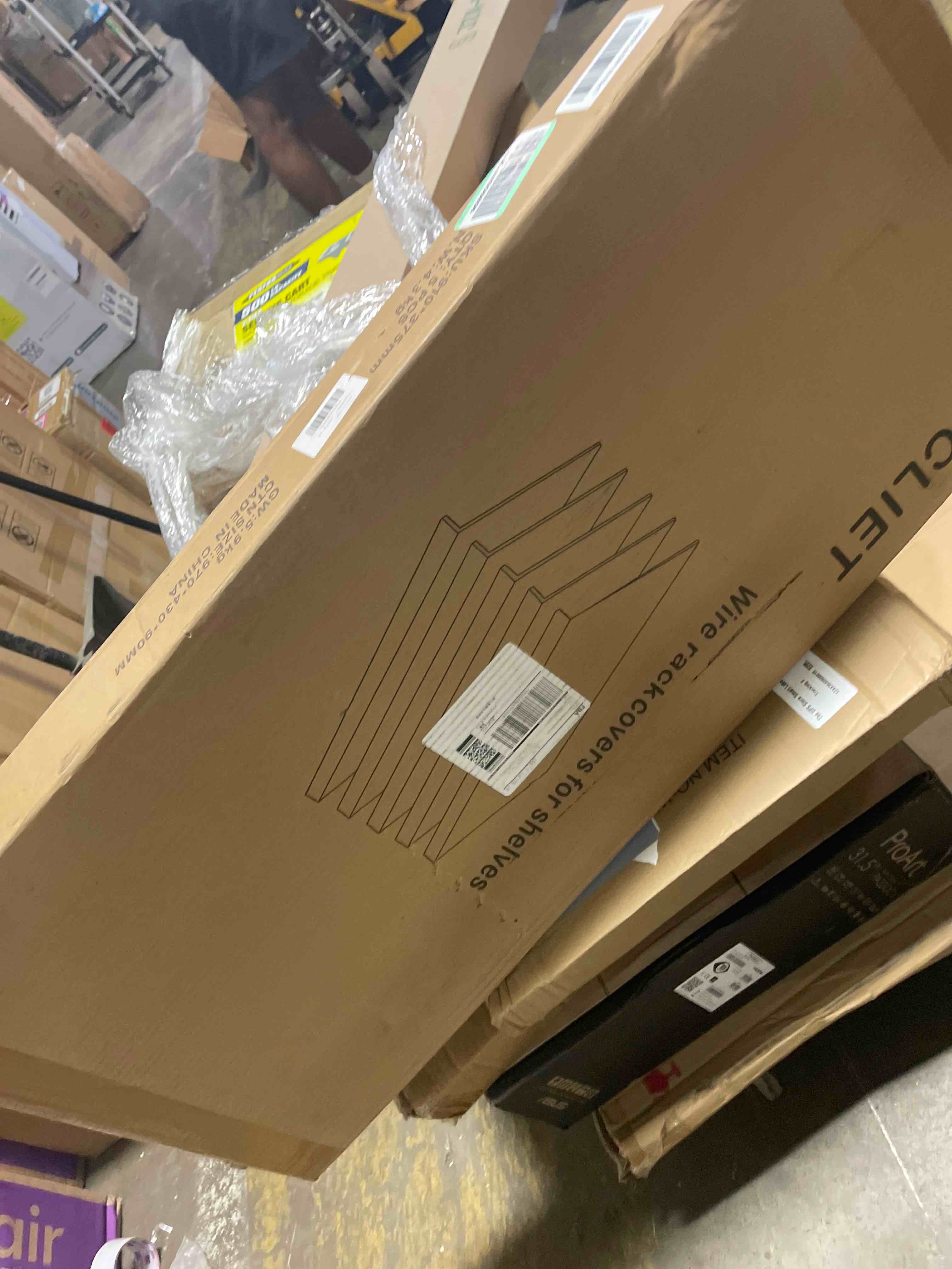 Condition photo showing New/Like New for wire rack covers for shelves, 36*12 pvc inch wires shelf cover, shelfs covers for wire shelving, easy to cut install wires shelf 0.31-inch thick moisture durable shelfs liner for kitchen, pantry white white 36w x 12d