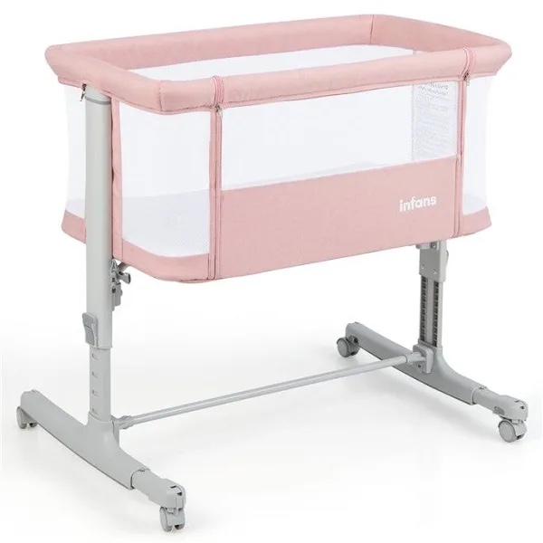 INFANS 3 in 1 Baby Bassinets Bedside Sleeping for Newborn