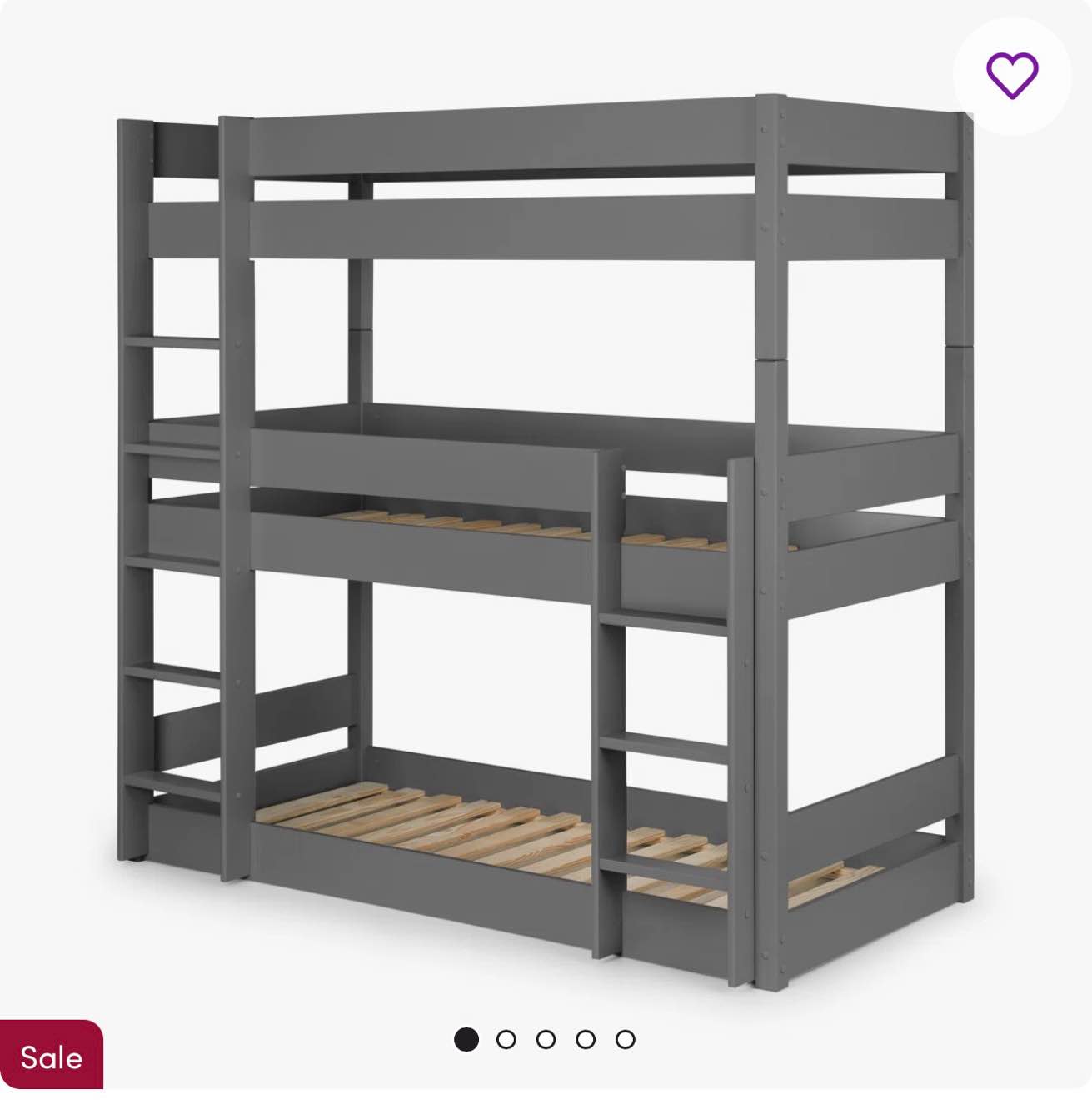 Manila Twin Over Twin Triple Sleeper Bunk Bed