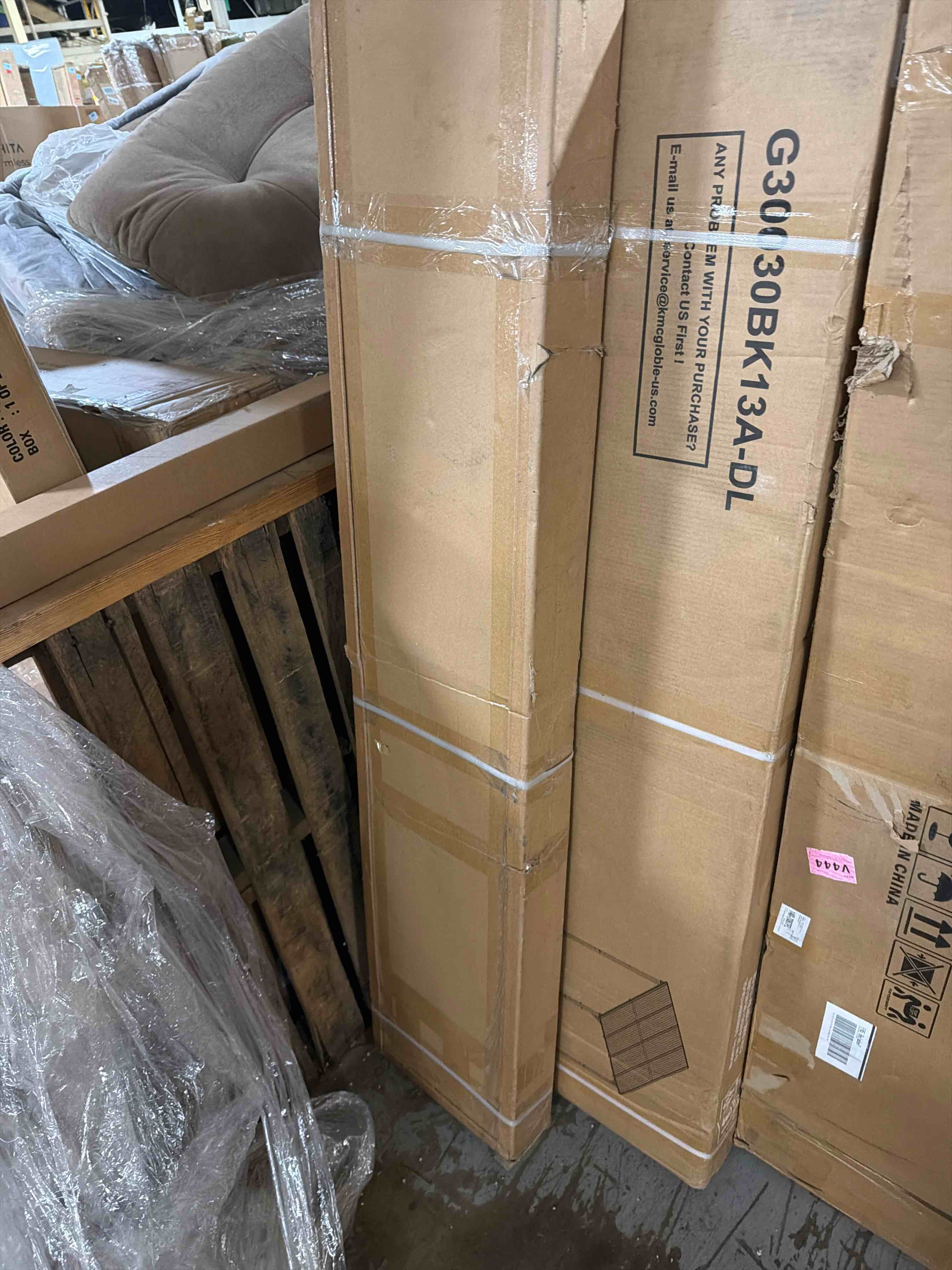 Condition photo showing New/Like New for smartstandard 4 pack 106" x 12.6" wood slat wall panels, soundproof wooden wall panels, acoustic wood panels for wall, 3d fluted wood panels for interior wall decor, walnut