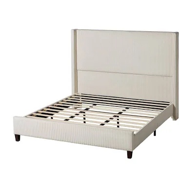 Dunwoody Upholstered Wingback Platform Bed King 