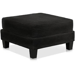 Luka Square Chenille Storage Ottoman