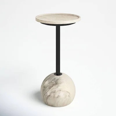 Nessie Tray Top Pedestal End Table (Missing Parts)