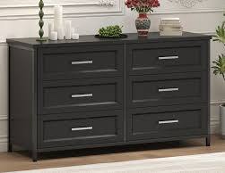 Black Allysyn 6 Drawer Dresser